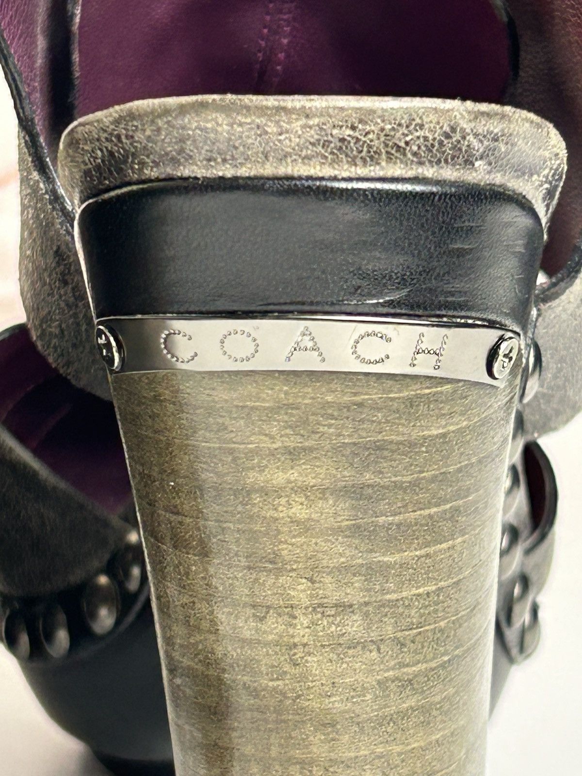Coach Coach Poppy Rena Clog Gunmetal Size US 6.5 / IT 36.5 - 8 Thumbnail