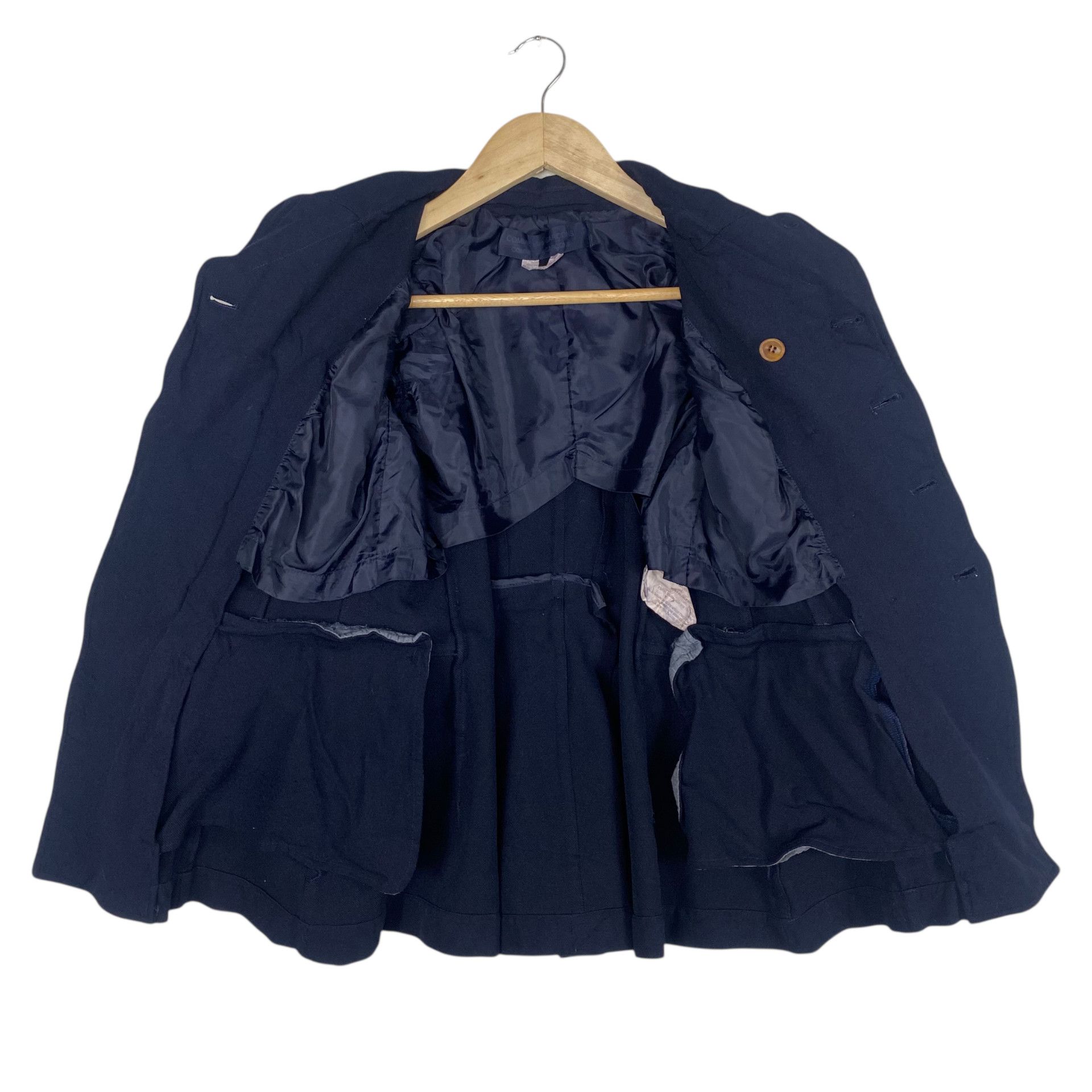 Comme des Garcons 💥AD2007 COMME DES GARCONS RUNWAY BREASTED JACKET Size S / US 4 / IT 40 - 9 Thumbnail