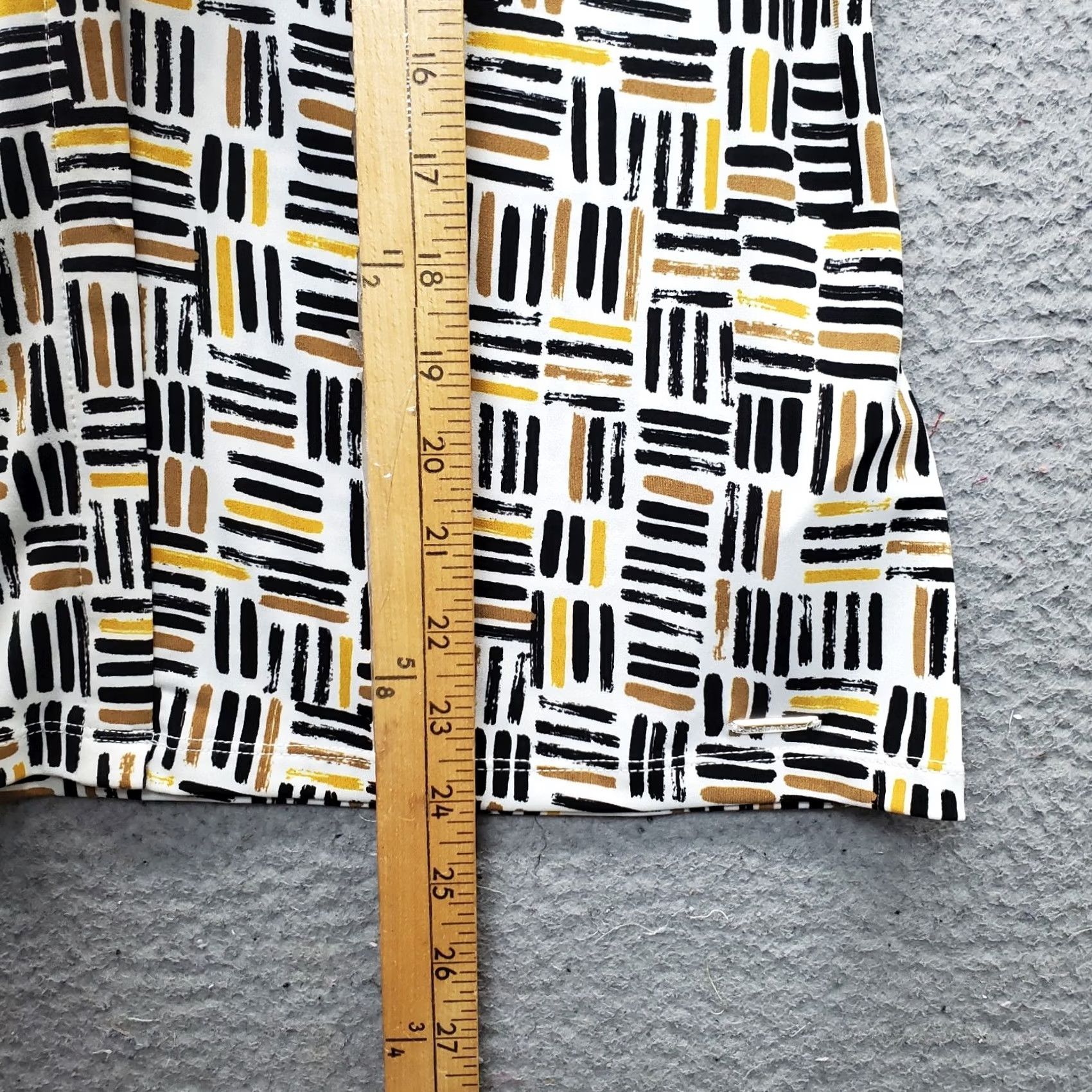 Calvin Klein Calvin Klein Blouse Womens M Geometric Stretch V-Neck Pullover Shirt Shirt Womens M Geometric Multicolor Blouse Size M / US 6-8 / IT 42-44 - 3 Thumbnail