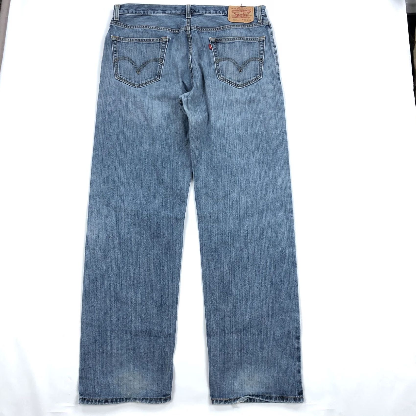 Levi's Levi's 559 Jeans Straight 36x34 Medium Wash Denim Distress Fade 5-Pocket Men Regular Zip Button"} Size US 36 / EU 52 - 6 Thumbnail
