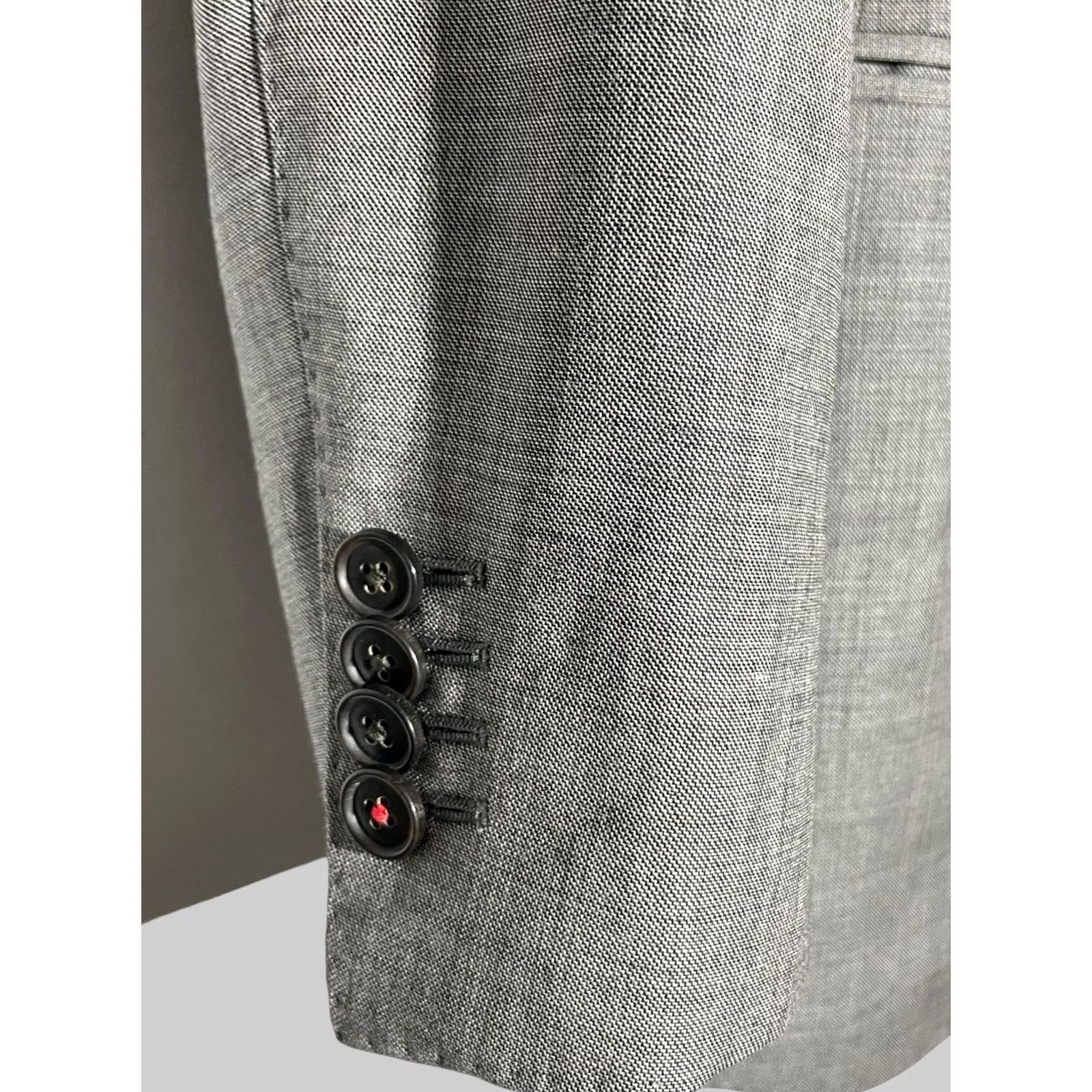 Suitsupply Suitsupply Blazer Single-Breasted Wool Gray 36 Men Regular Jacket Coat Business Casual 2 Piece de City Classic Designer Mens Size 36R - 7 Thumbnail