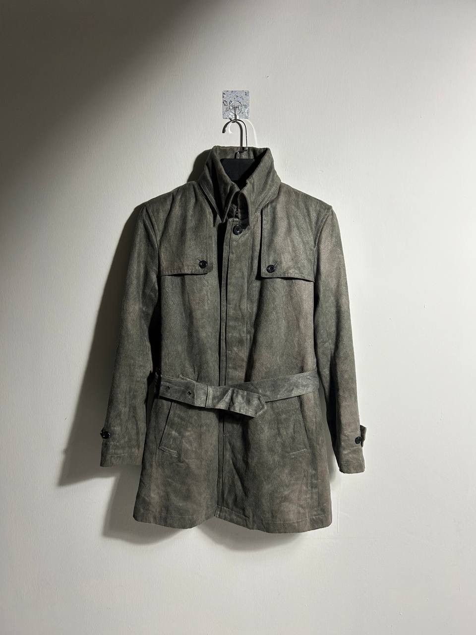 Tornado Mart Suede Trench Coat