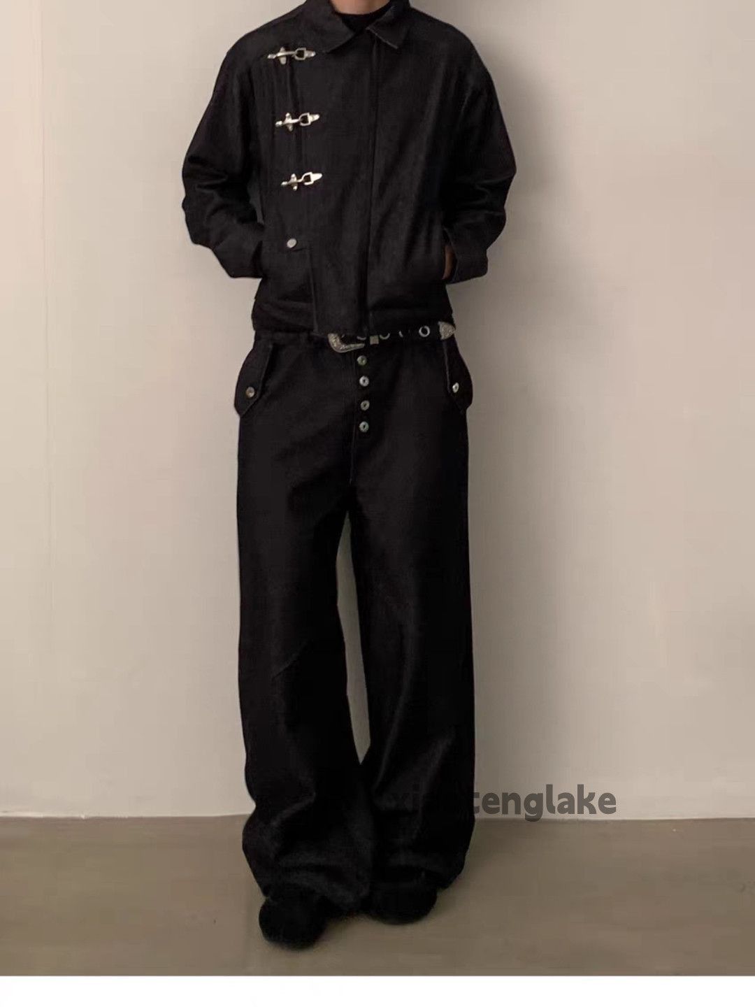 Jean Xz loose baggy flared Balenciaga offwhite style opium jeans Size US 36 / EU 52 - 1 Thumbnail