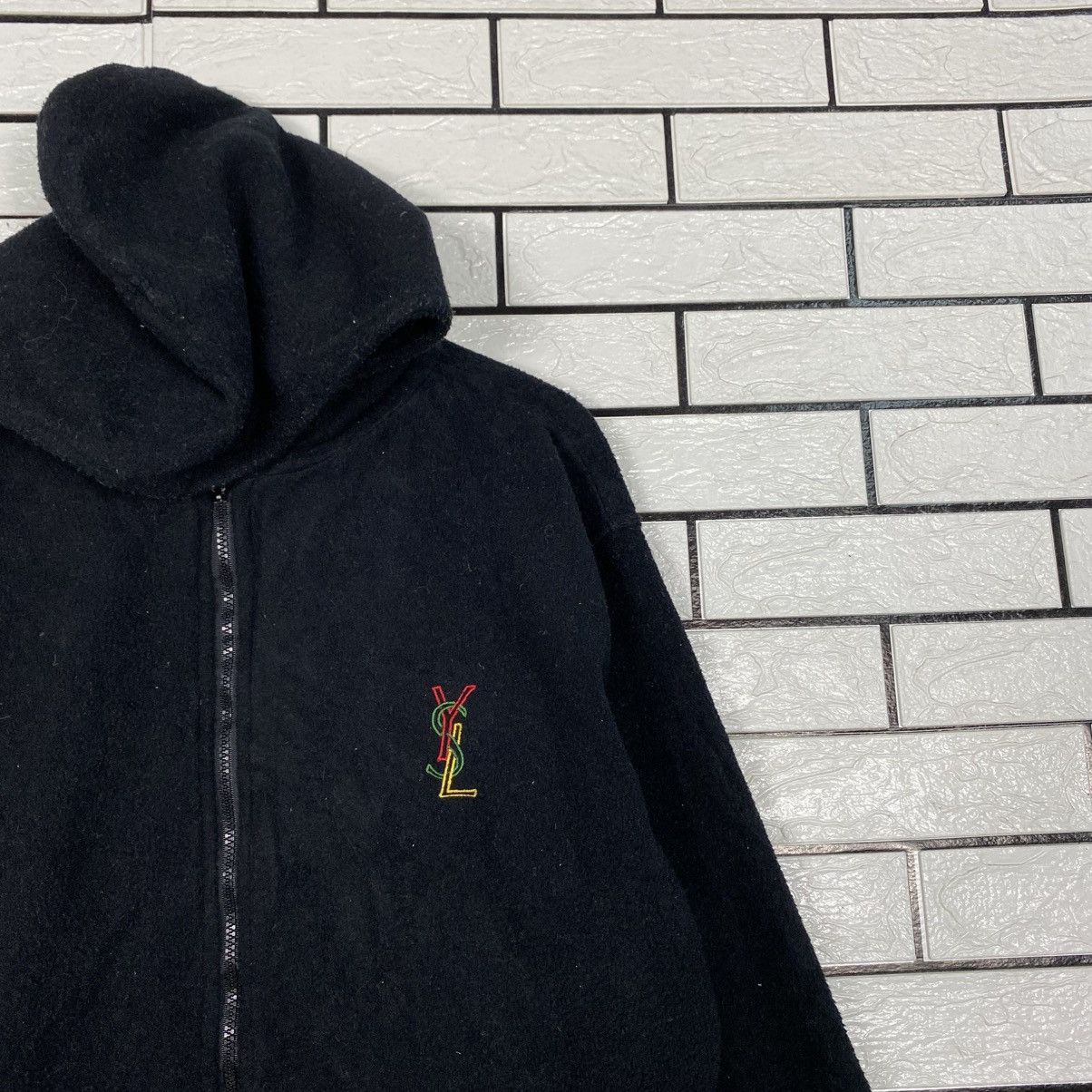 Yves Saint Laurent 📌Vintage Zipper Sweater Hoodie Yves Saint Laurent Big Logo Size US L / EU 52-54 / 3 - 7 Thumbnail