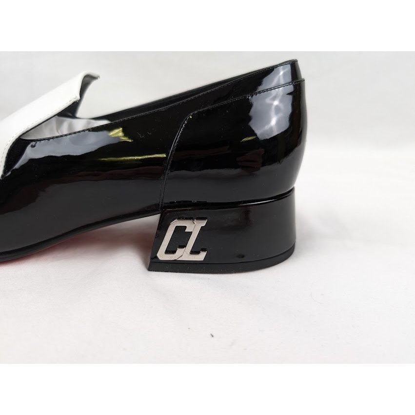 Christian Louboutin o1rshd1 Aiglon 30 Shoes in White / Black Size US 8 / EU 41 - 10 Thumbnail