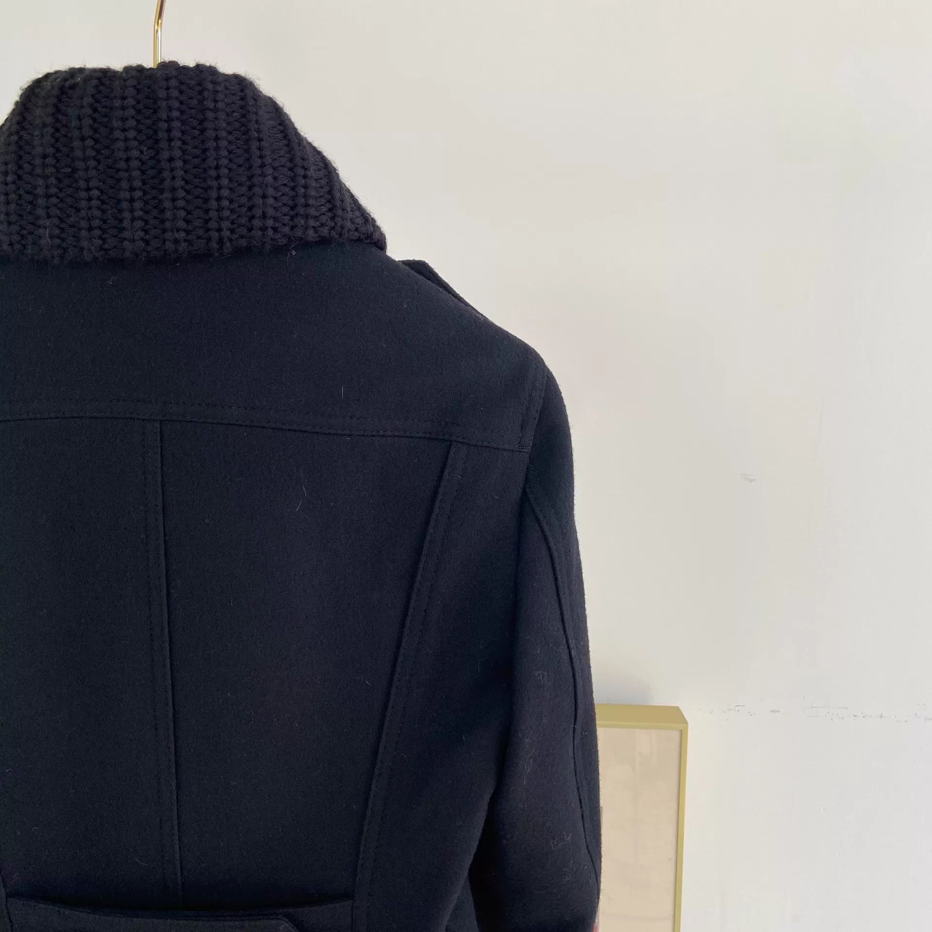 Burberry Burberry Black Wool Jacket F36 Size XS / US 0-2 / IT 36-38 - 5 Thumbnail