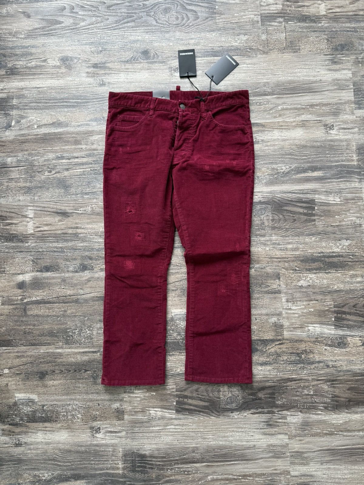 Dsquared2 NWT - Dsquared2 Corduroy Repaired trousers Size 30" / US 8 / IT 44 - 1 Thumbnail