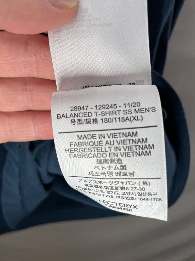 Arc'teryx ARCTERYX Balanced Outer Peace Blue Cotton T-Shirt Tee Size US XL / EU 56 / 4 - 9 Thumbnail