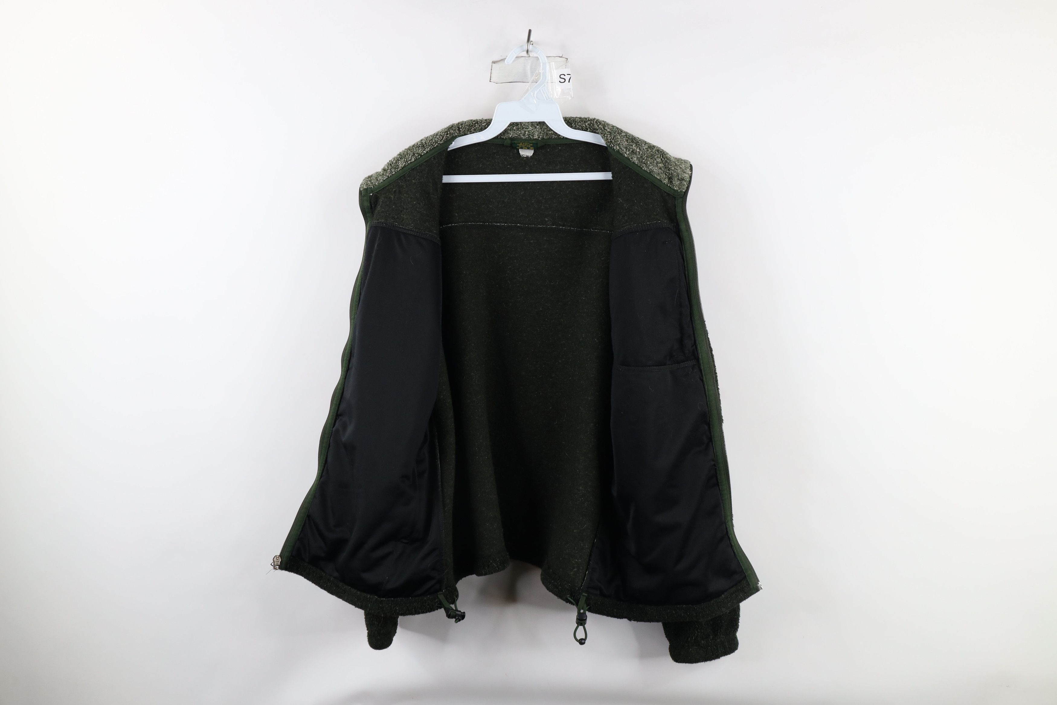 Cabelas × Vintage Vintage 90s Cabelas Deep Pile Fleece Full Zip Jacket Green Size US M / EU 48-50 / 2 - 9 Thumbnail