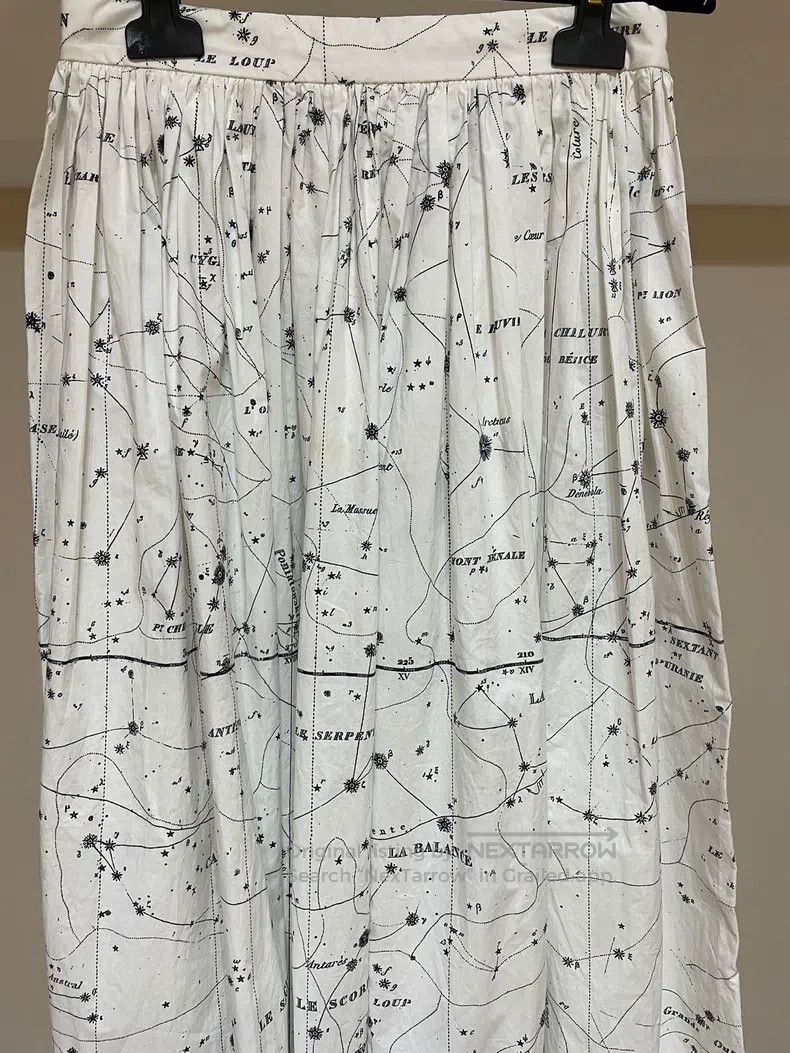Dior Dior Constellation pattern white long skirt half skirt Size 42" / US 20 - 2 Thumbnail