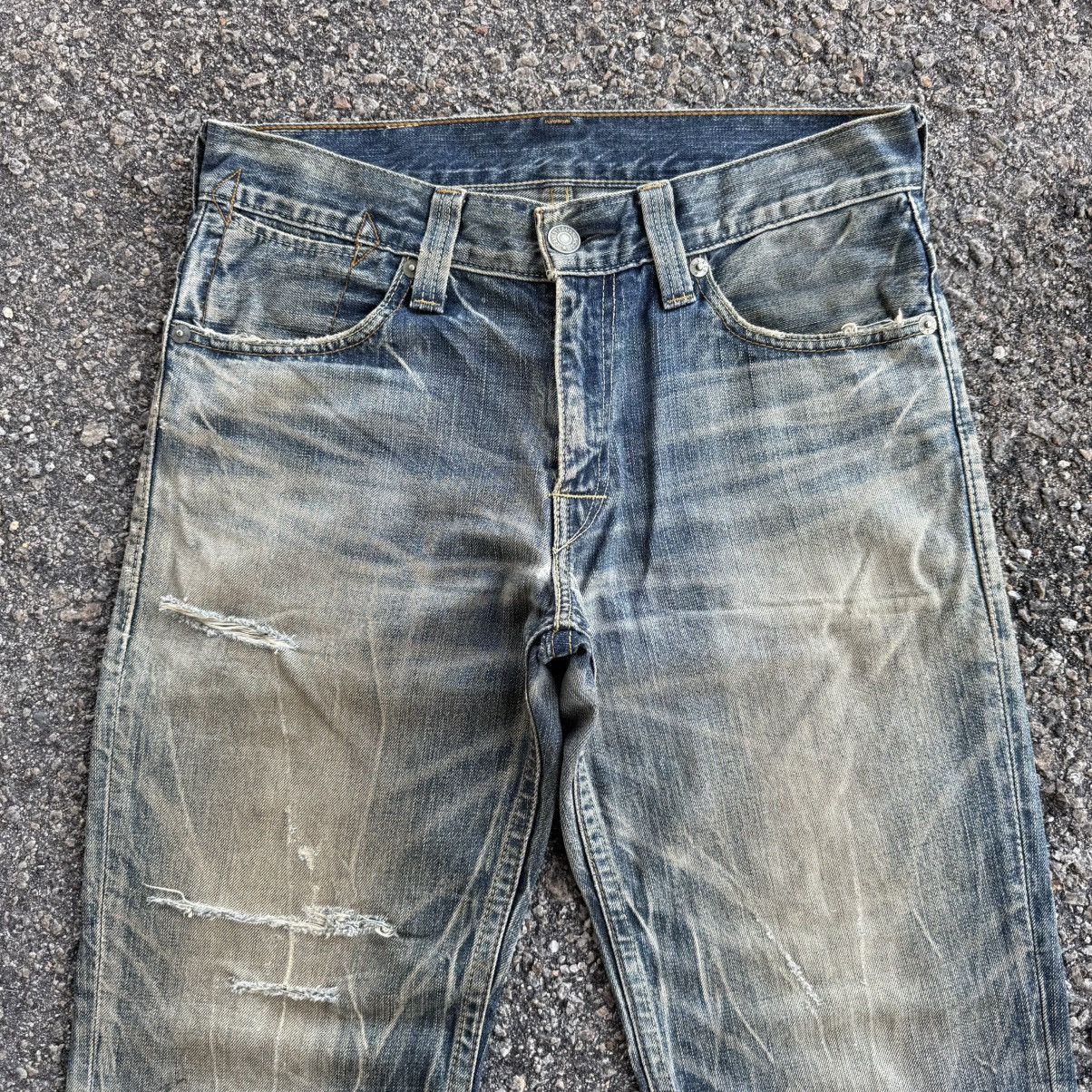 Levi's Vintage Clothing VINTAGE LEVI’S 502 FADED RIPPEP JEAN DENIM PANTS Size US 36 / EU 52 - 3 Thumbnail