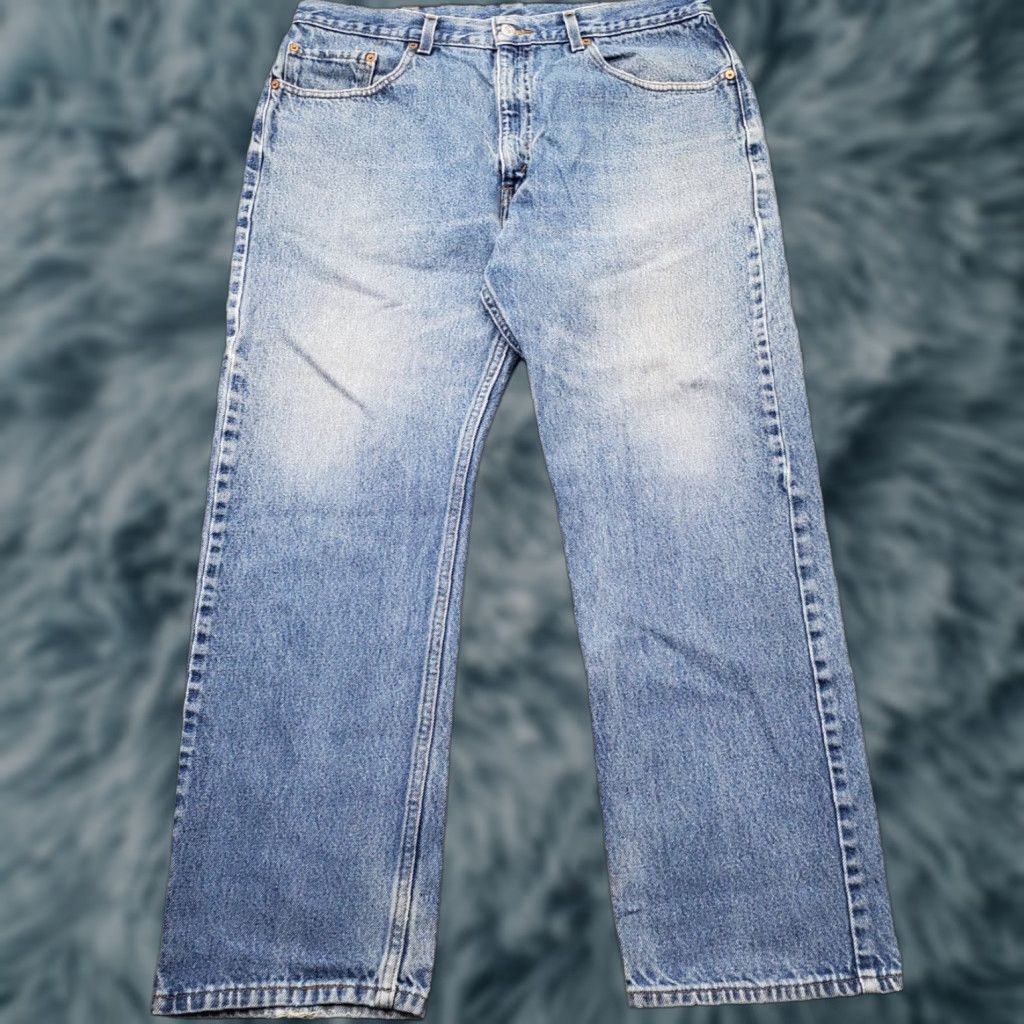Levi's Levi's 505 Jeans Mens 38x29 Blue Denim Medium Wash Straight Leg Regular Fit Casual Size US 38 / EU 54 - 1 Thumbnail