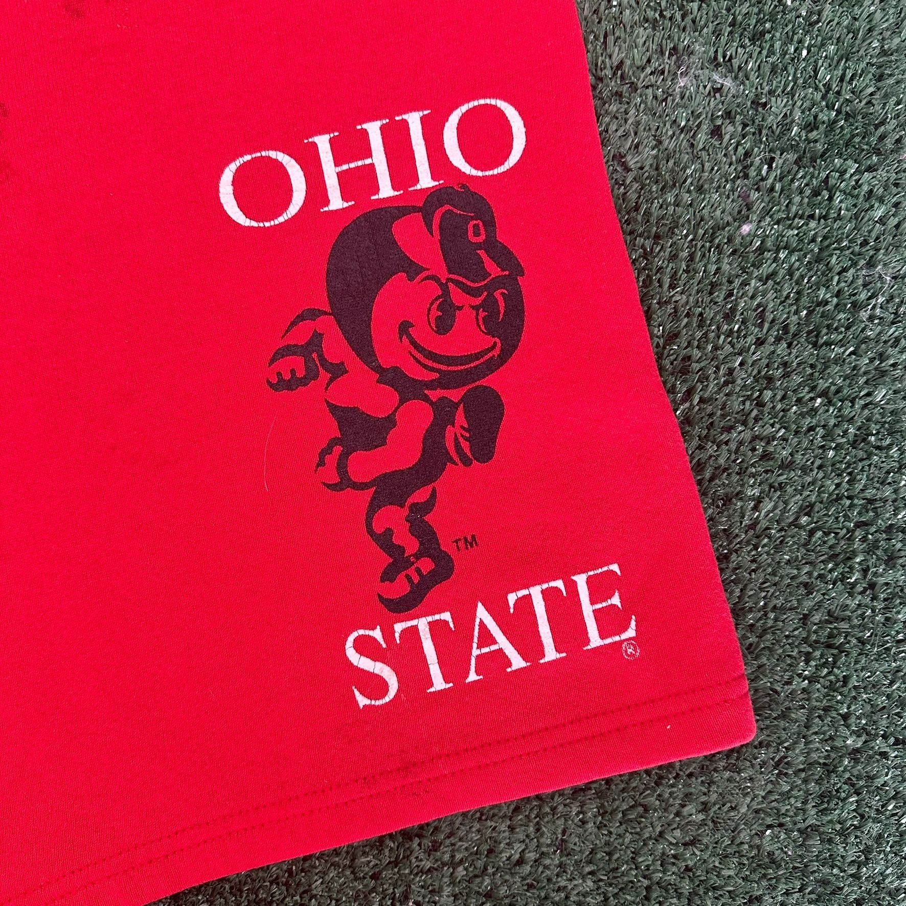 NCAA Vintage 90s Ohio State University Buckeyes Logo Shorts Red Size US 34 / EU 50 - 2 Thumbnail
