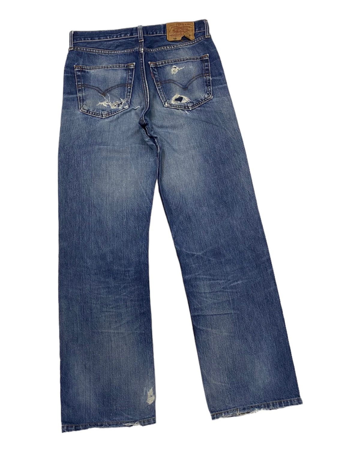Levi's 🔥VINTAGE LEVIS 508 DISTRESSED DENIM JEANS Size US 33 - 4 Thumbnail