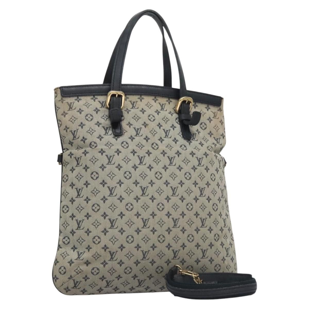 Louis Vuitton LOUIS VUITTON Monogram Mini Françoise Tote Bag Blue M92208 Size ONE SIZE - 1 Thumbnail