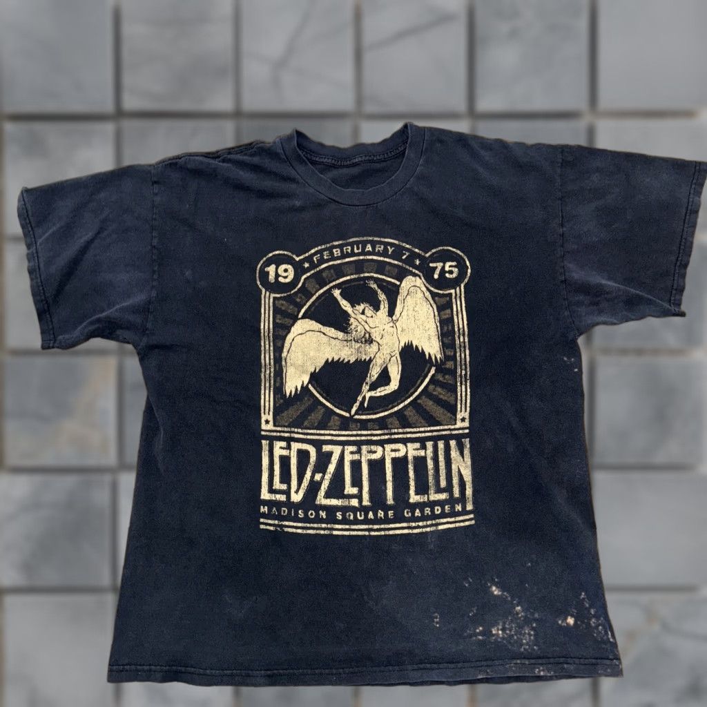 Madison VINTAGE Y2K LED-Zeppelin T-Shirt Black XL Mens Size US XL / EU 56 / 4 - 1 Thumbnail