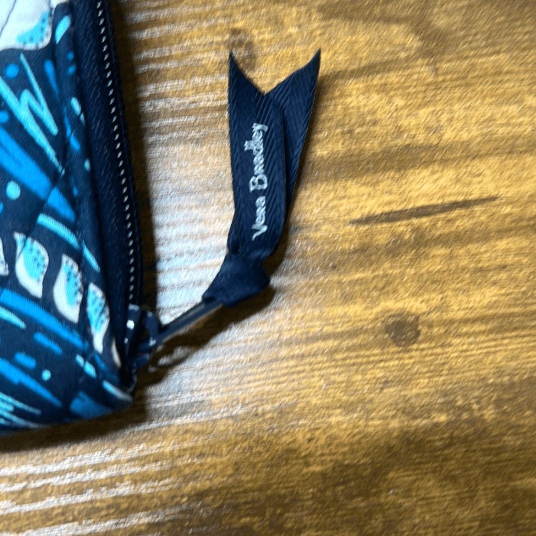 Vera Bradley Vera Bradley Wallet Turnlock Shore Enough Print RFID Blue Turtle Sailboat Wallet Women Small Multicolor Blue Sailboat 7.5” 5” Size ONE SIZE - 6 Thumbnail