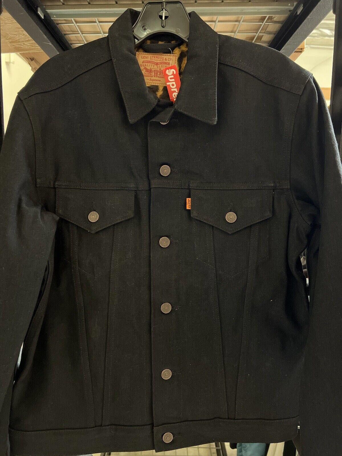 Supreme FW12 SUPREME LEVI'S DENIM LEOPARD JEAN JACKET BLACK Size US M / EU 48-50 / 2 - 2 Thumbnail