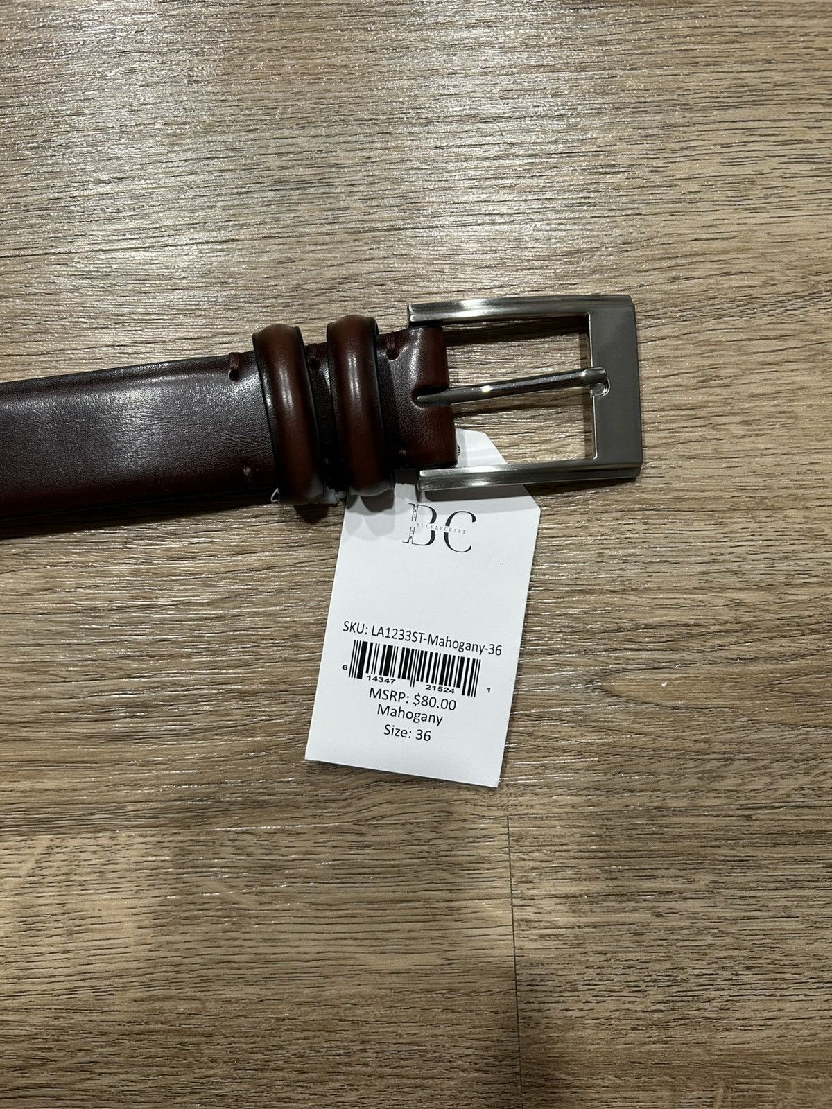 Other Bucklecraft Men’s Mahogany Brown Belt 36” Size 36 - 2 Thumbnail