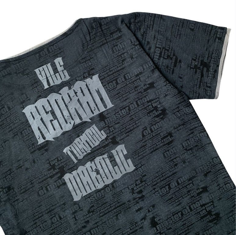 14th Addiction Oblo lace up neckline all-over poem print Y2K gothic style Size US L / EU 52-54 / 3 - 9 Thumbnail