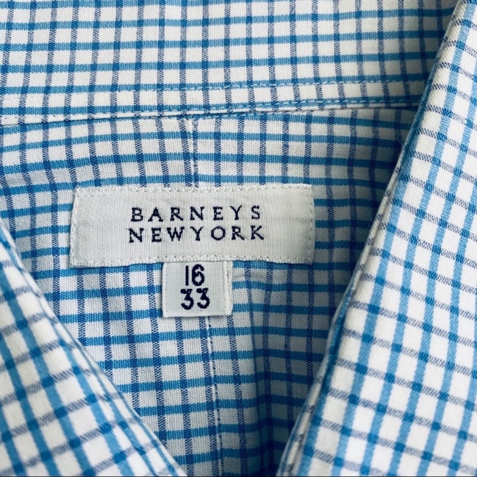 Barneys New York Barney’s blue gingham button down Size US M / EU 48-50 / 2 - 5 Thumbnail