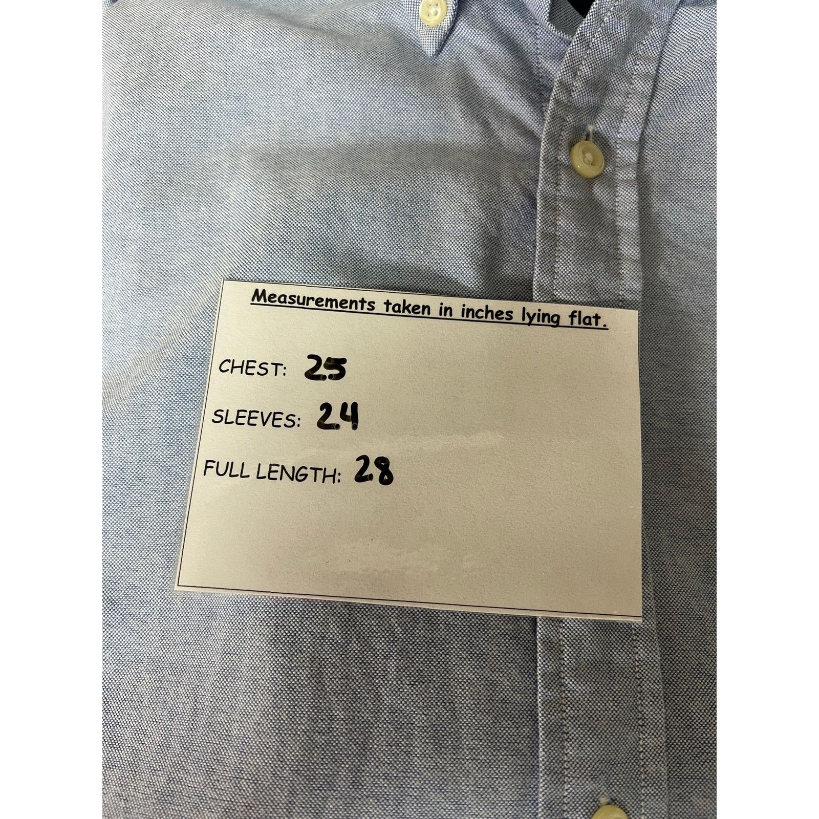 Ralph Lauren Ralph Lauren Vintage Blue Oxford Embroidered Logo Size 14 Size US L / EU 52-54 / 3 - 6 Thumbnail