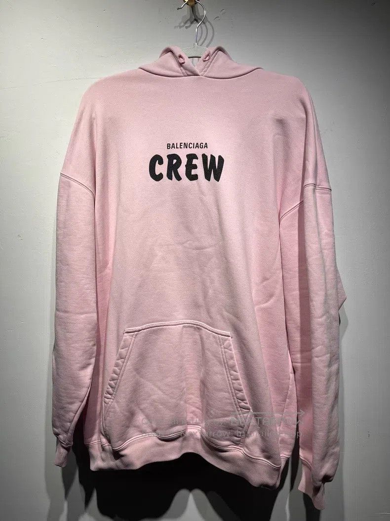 Balenciaga Balenciaga Crew Printed Letter Hoodie Size US S / EU 44-46 / 1 - 1 Thumbnail