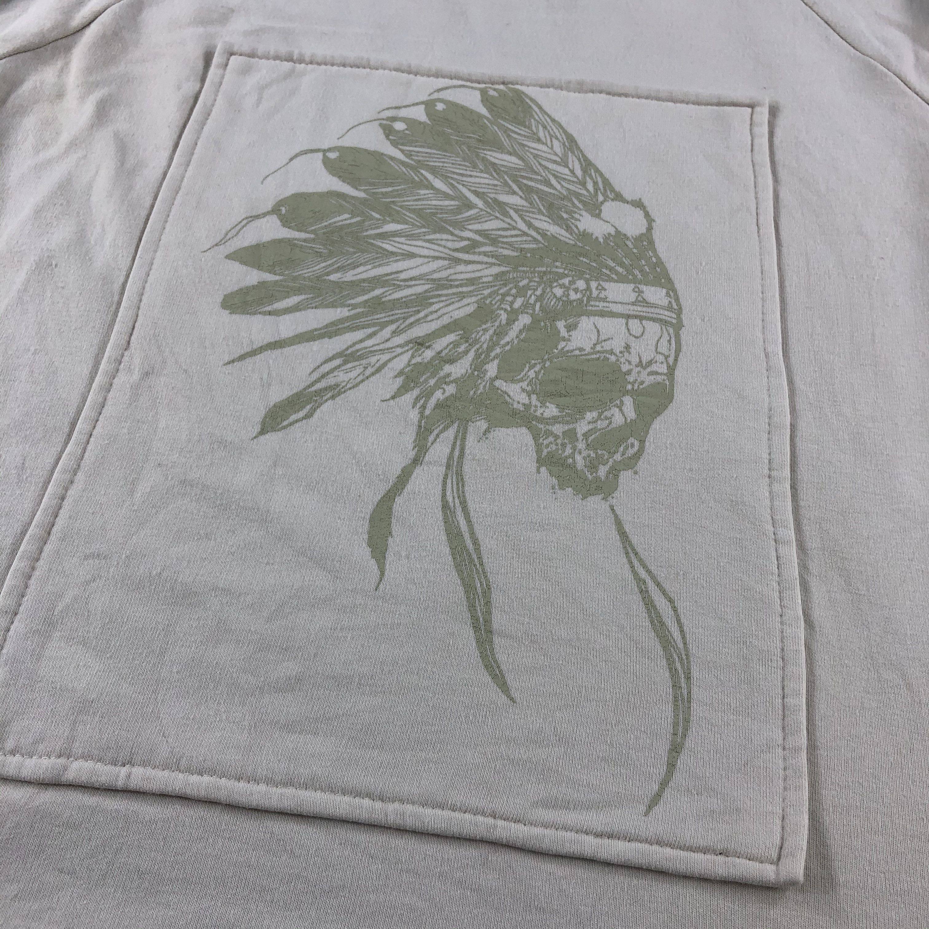 Japanese Brand Native Skull Sweatshirt Back Print Logo Crew Neck F237 Size US L / EU 52-54 / 3 - 3 Thumbnail