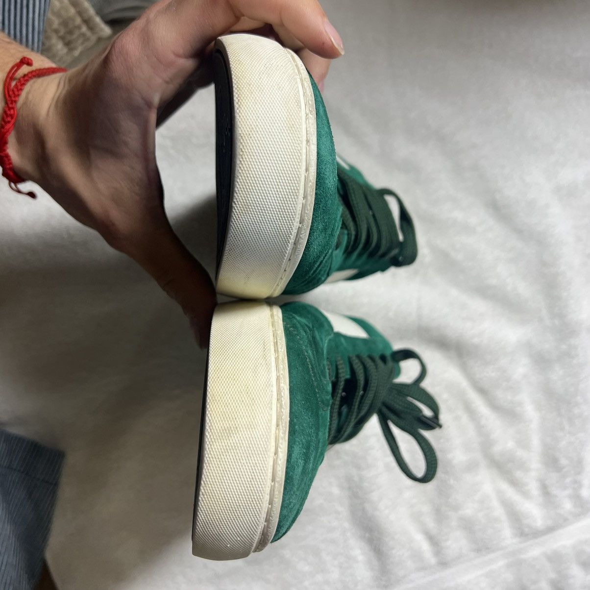 Valentino Valentino Green Suede Low Tops Size US 10.5 / EU 43-44 - 7 Thumbnail