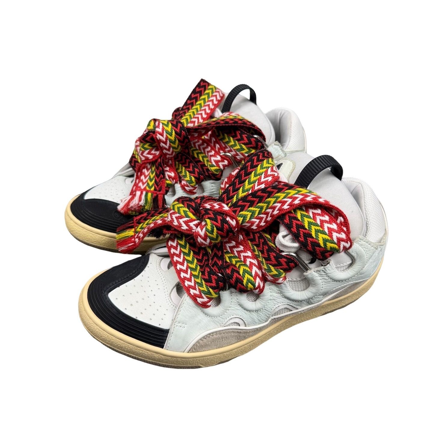 Lanvin Lanvin Curb Leather Paneled Sneakers 41 Size US 8 / EU 41 - 1 Thumbnail