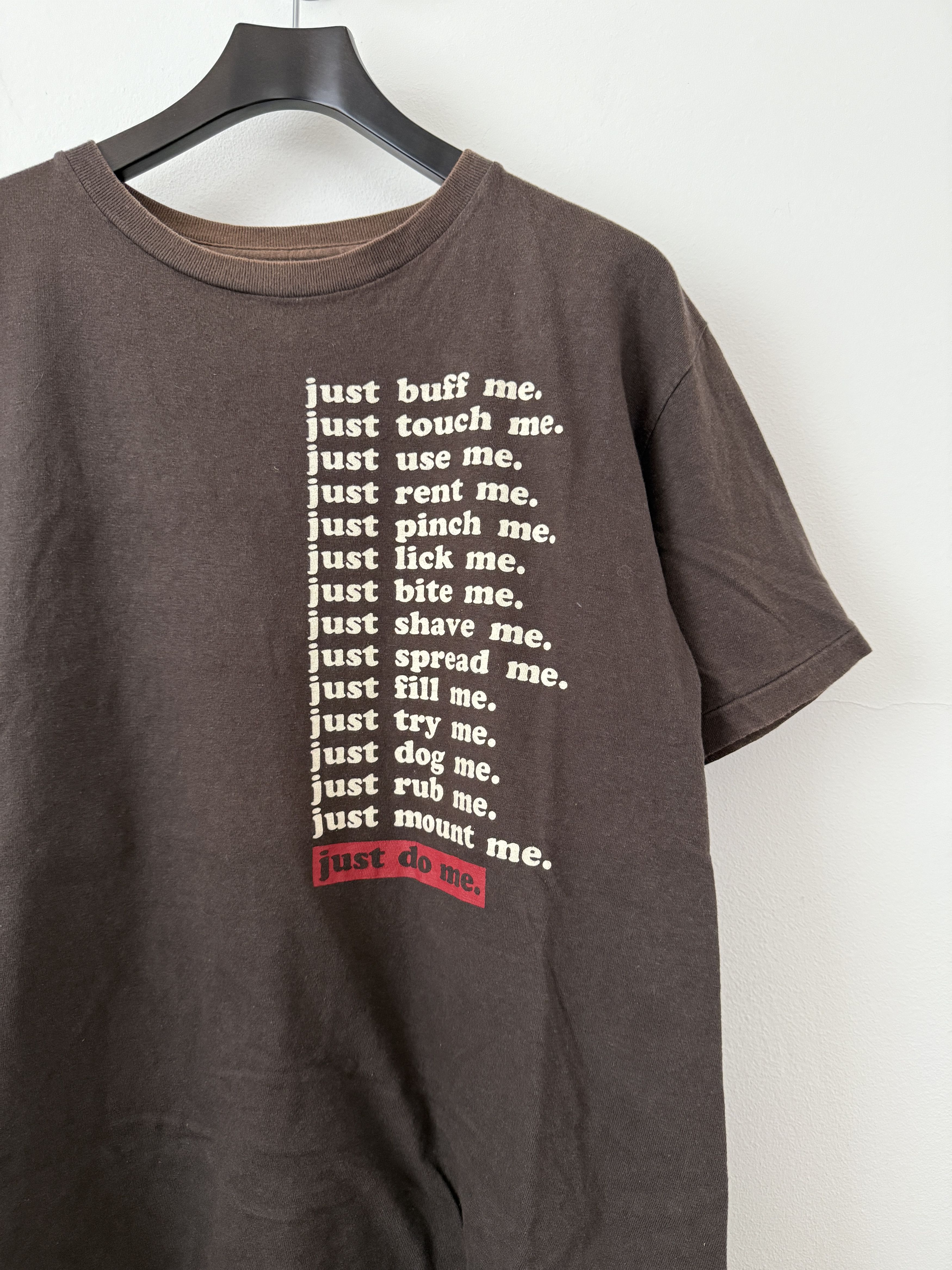 Japanese Brand Vintage Dubbleworks "Just Do Me" Poem T-Shirt Size US L / EU 52-54 / 3 - 4 Thumbnail