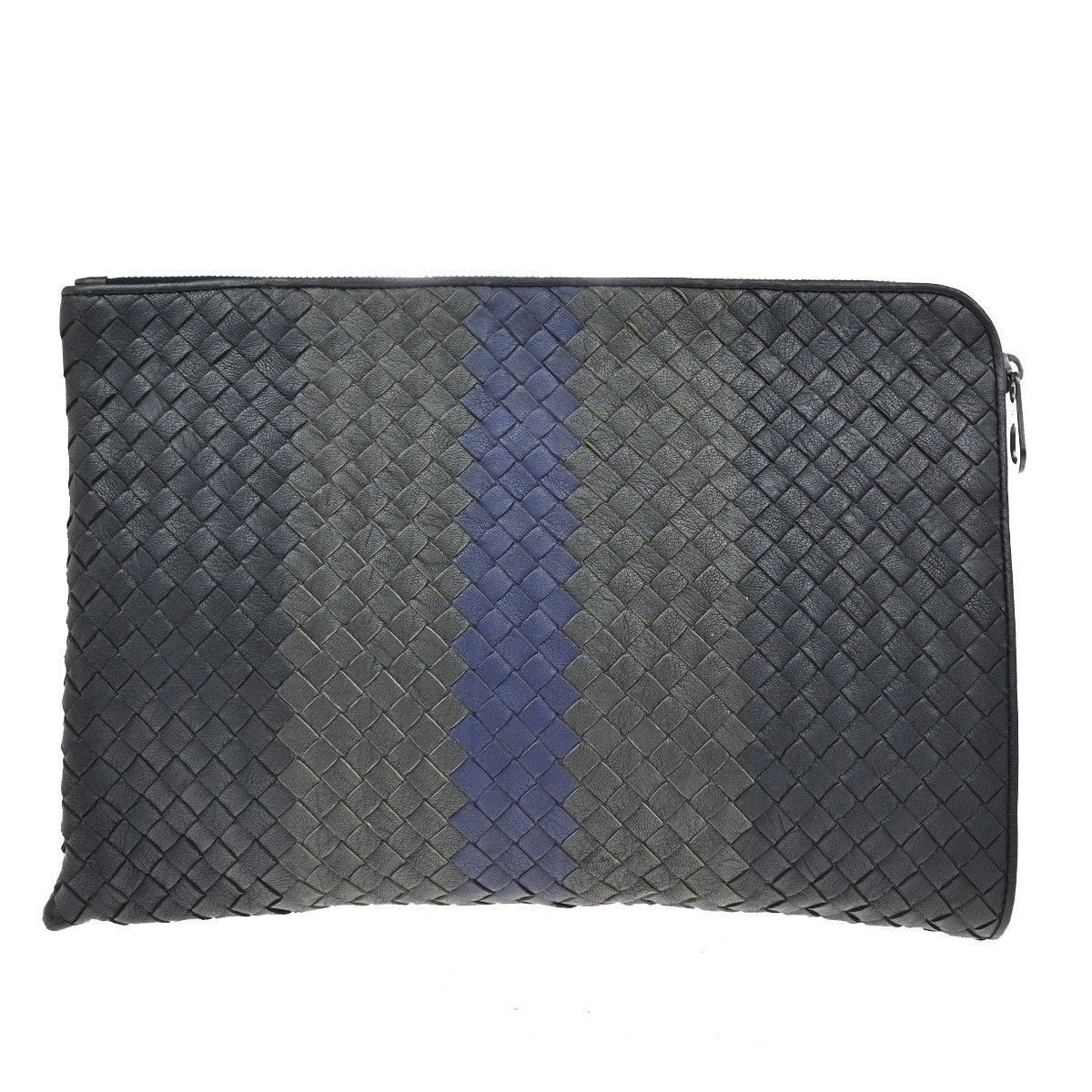 Bottega Veneta Bottega Veneta Intrecciato Nappa Portfolio Pouch Black Size ONE SIZE - 2 Thumbnail