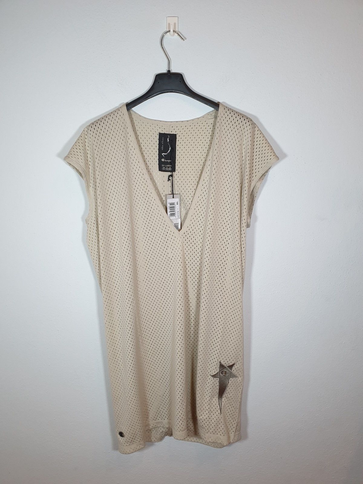 Rick Owens Rick Owens x Champion Dylan Tee Mesh Size US XXL / EU 58 / 5 - 1 Thumbnail