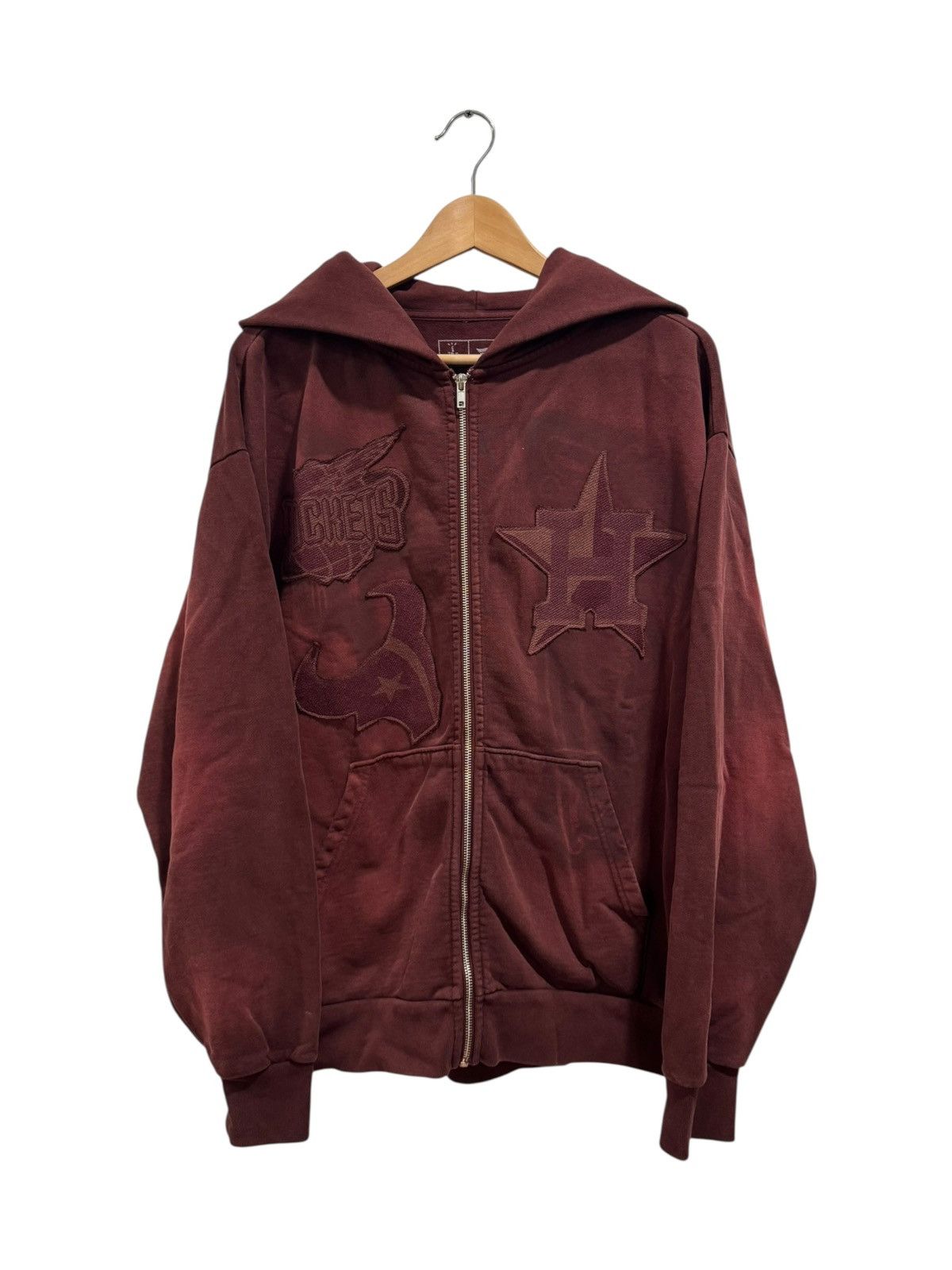 Travis Scott Fanatics Fest Exclusive HOU Teams Hoodie Red