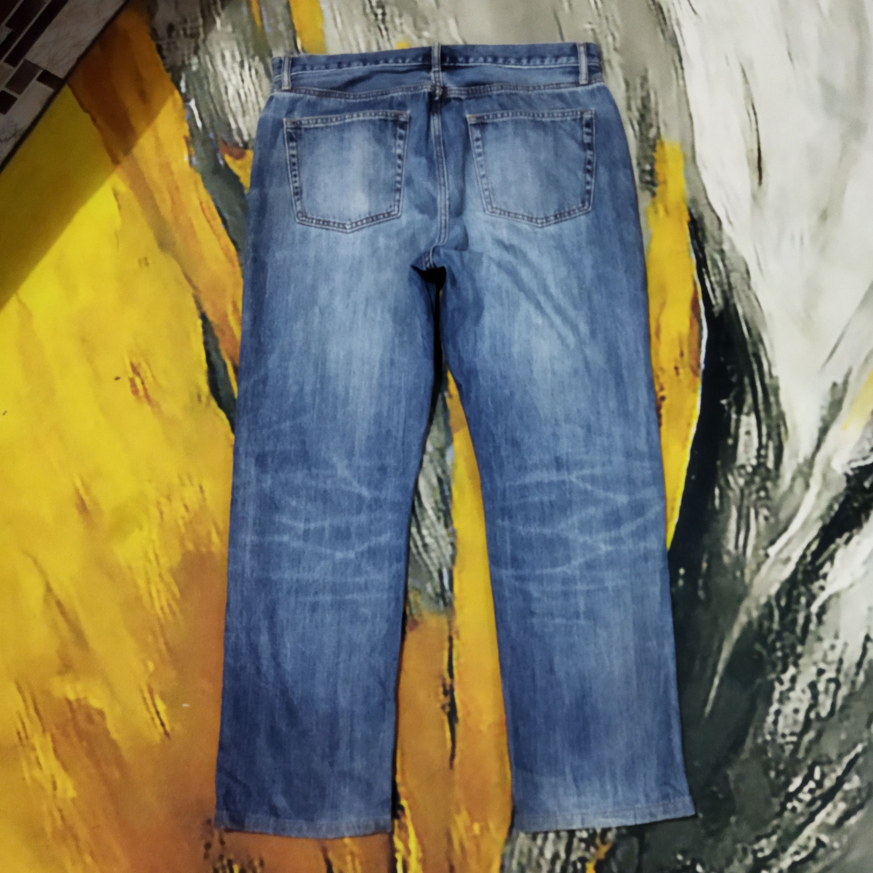 Uniqlo VINTAGE JAPANESE FADED BLUE JEANS PANTS Size US 34 / EU 50 - 8 Thumbnail