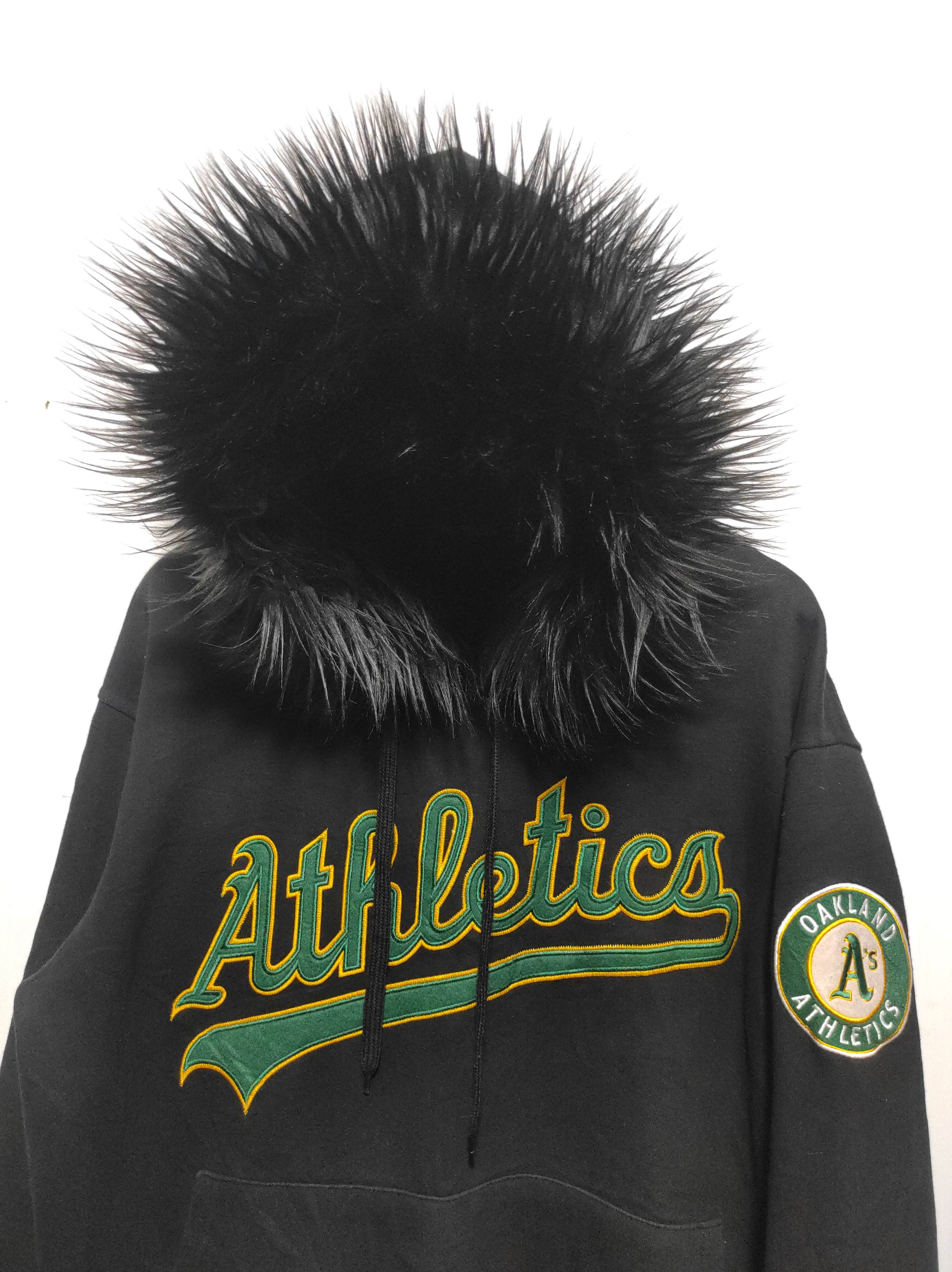 Japanese Brand Def Jam Oakland Athletics fur hoodie ifsix LGB style Size US L / EU 52-54 / 3 - 3 Thumbnail