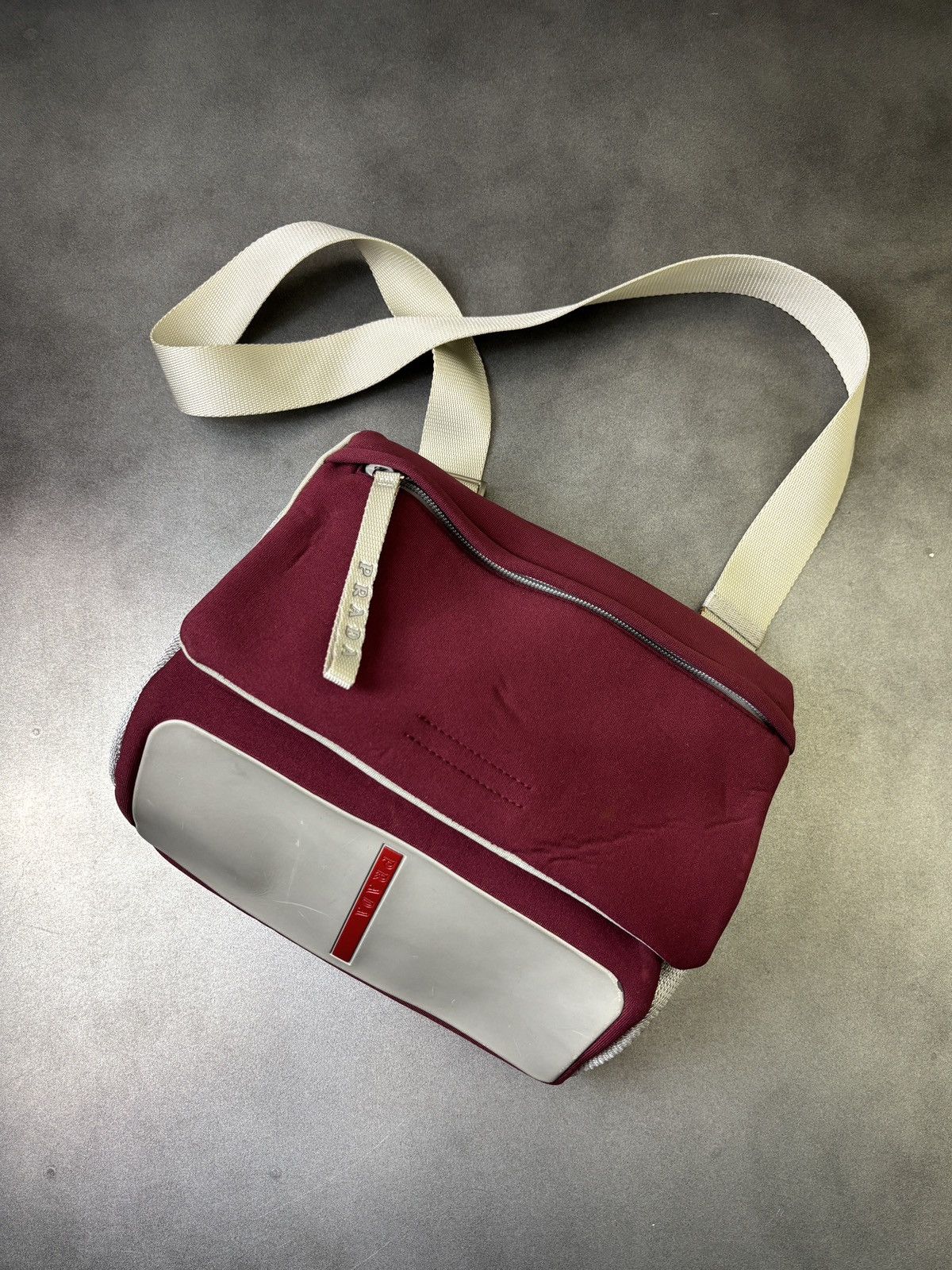 Prada × Vintage S/S 2000 Prada Sport Bag Prada Crossbody Messenger Mesh Line Size ONE SIZE - 23 Thumbnail