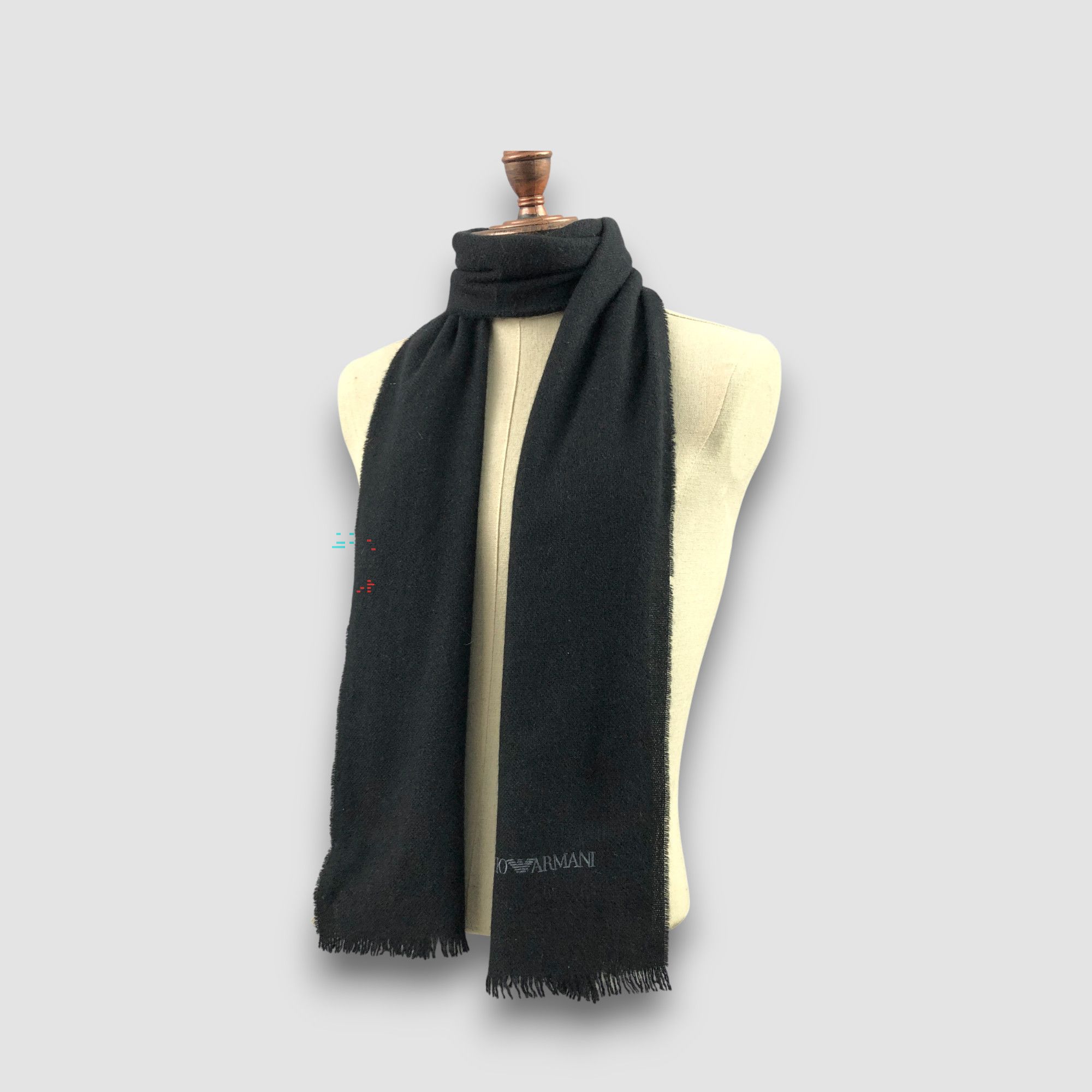 Emporio Armani Vintage Emporio Armani Scarf Long Shawl Stoles Wool Scarves. Size ONE SIZE - 1 Thumbnail