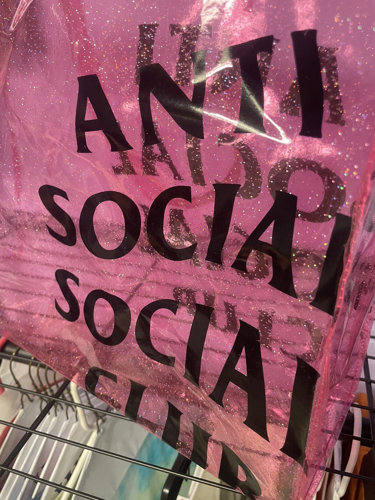Anti Social Social Club Anti Social Social Club ASSC Pink Tote Bag Size ONE SIZE - 7 Thumbnail