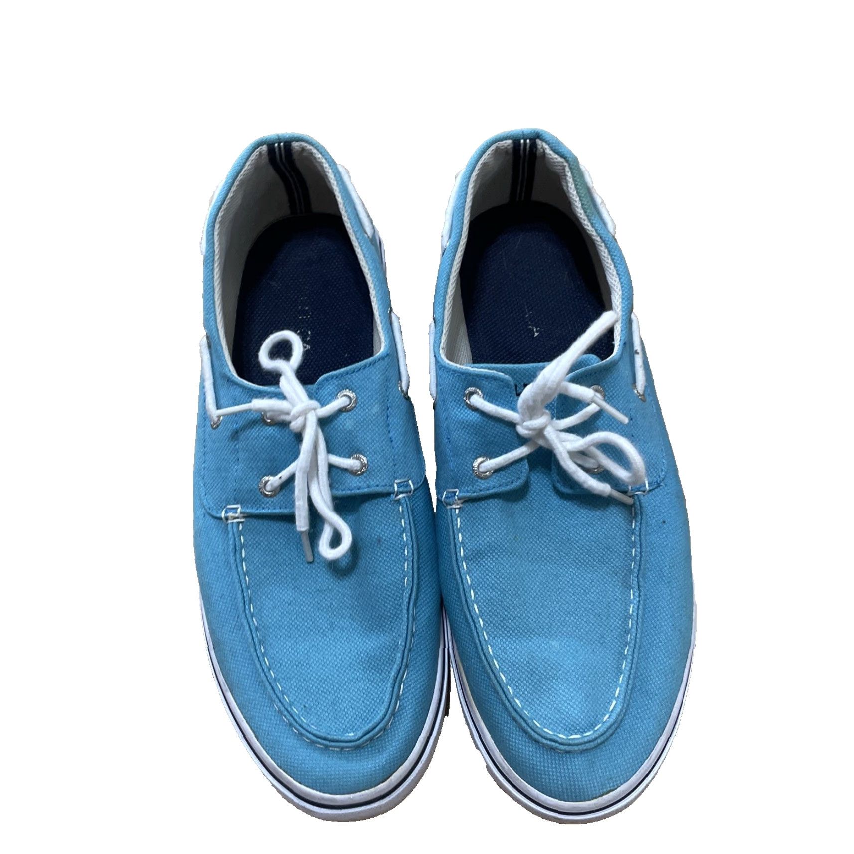 Nautica Nautica Top Sider Boat Shoes Men 13 Teal Blue Preppy Yacht Nautical Sail NM294R Size US L / EU 52-54 / 3 - 2 Thumbnail