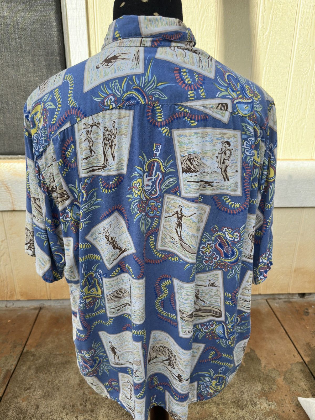 Reyn Spooner Reyn Spooner Hawaiian Print Full Button Blue Men's XL Size US XL / EU 56 / 4 - 2 Thumbnail