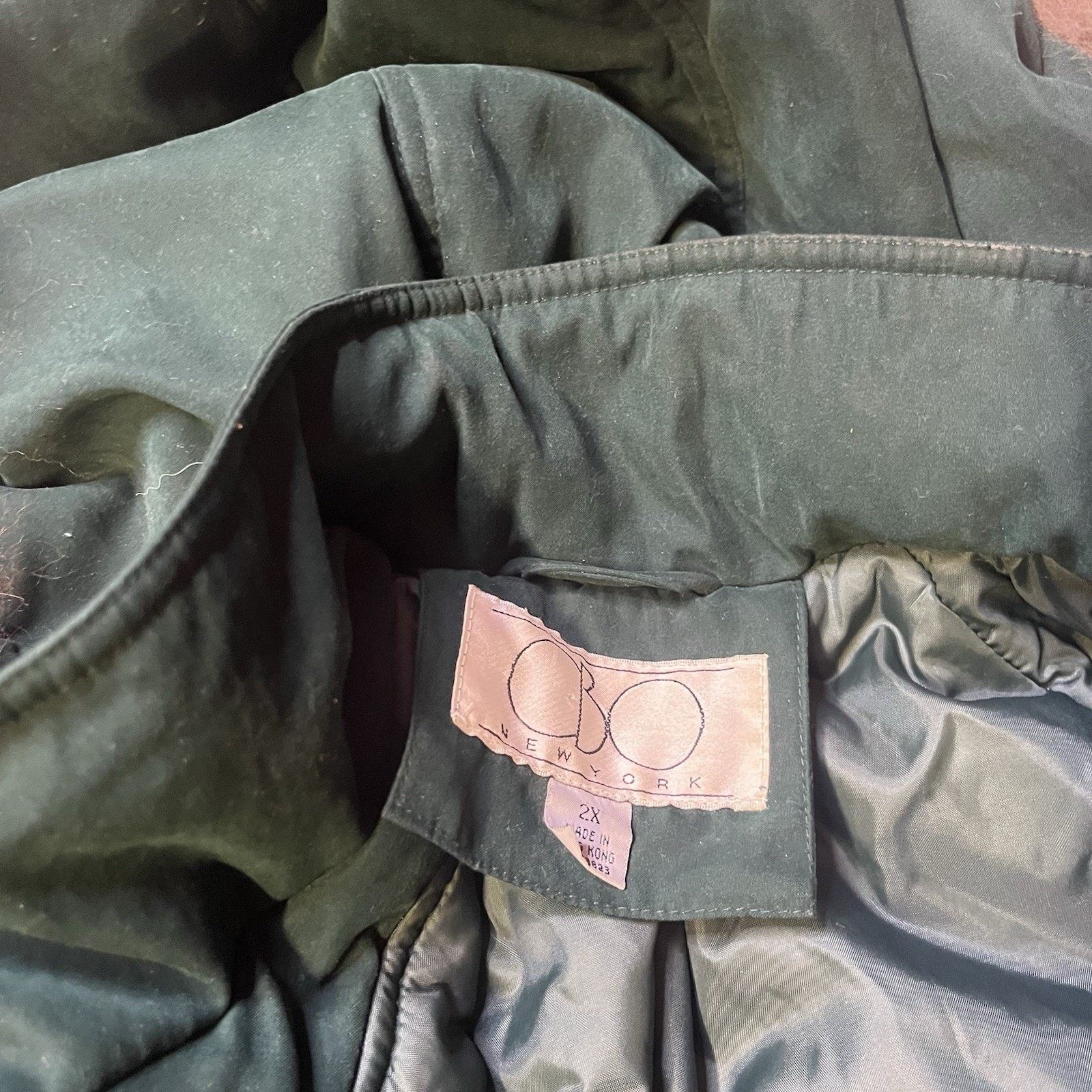 Other CBO New York Parka hooded Faux Fur Green Jacket Coat 2XL Size XXL / US 16-18 / IT 52-54 - 2 Thumbnail