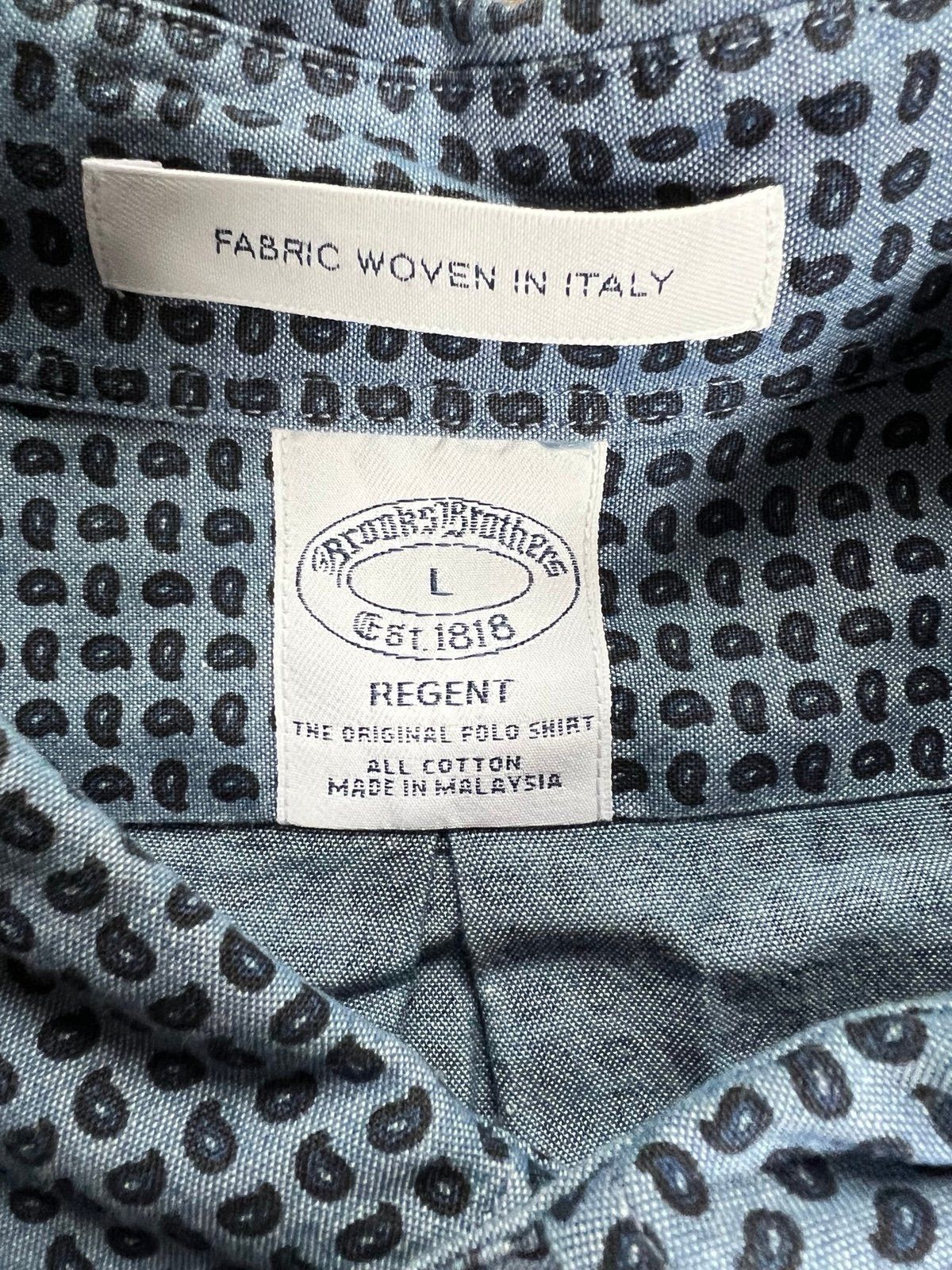 Brooks Brothers Brooks Brothers Regent Mens Button Down, Fabric Woven Italy Size US L / EU 52-54 / 3 - 3 Thumbnail