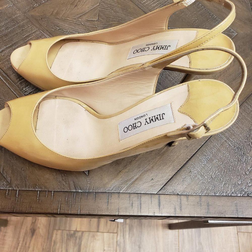 Jimmy Choo Patent Leather Jimmy Choo Slingback Size US 9 / IT 39 - 6 Thumbnail