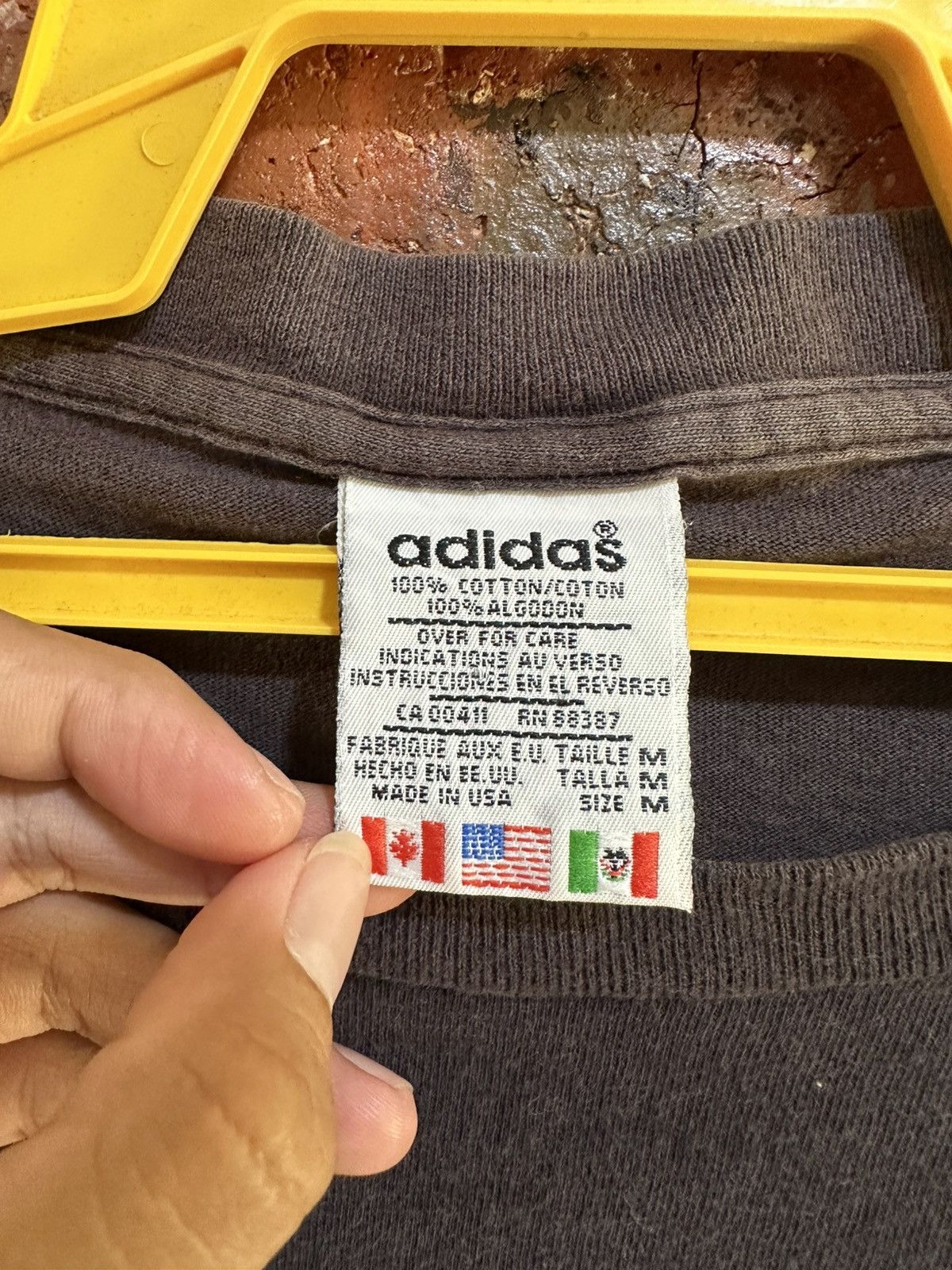 Adidas × Vintage Vintage Adidas Big Logo Long Sleeve Faded Tee Size US M / EU 48-50 / 2 - 5 Thumbnail