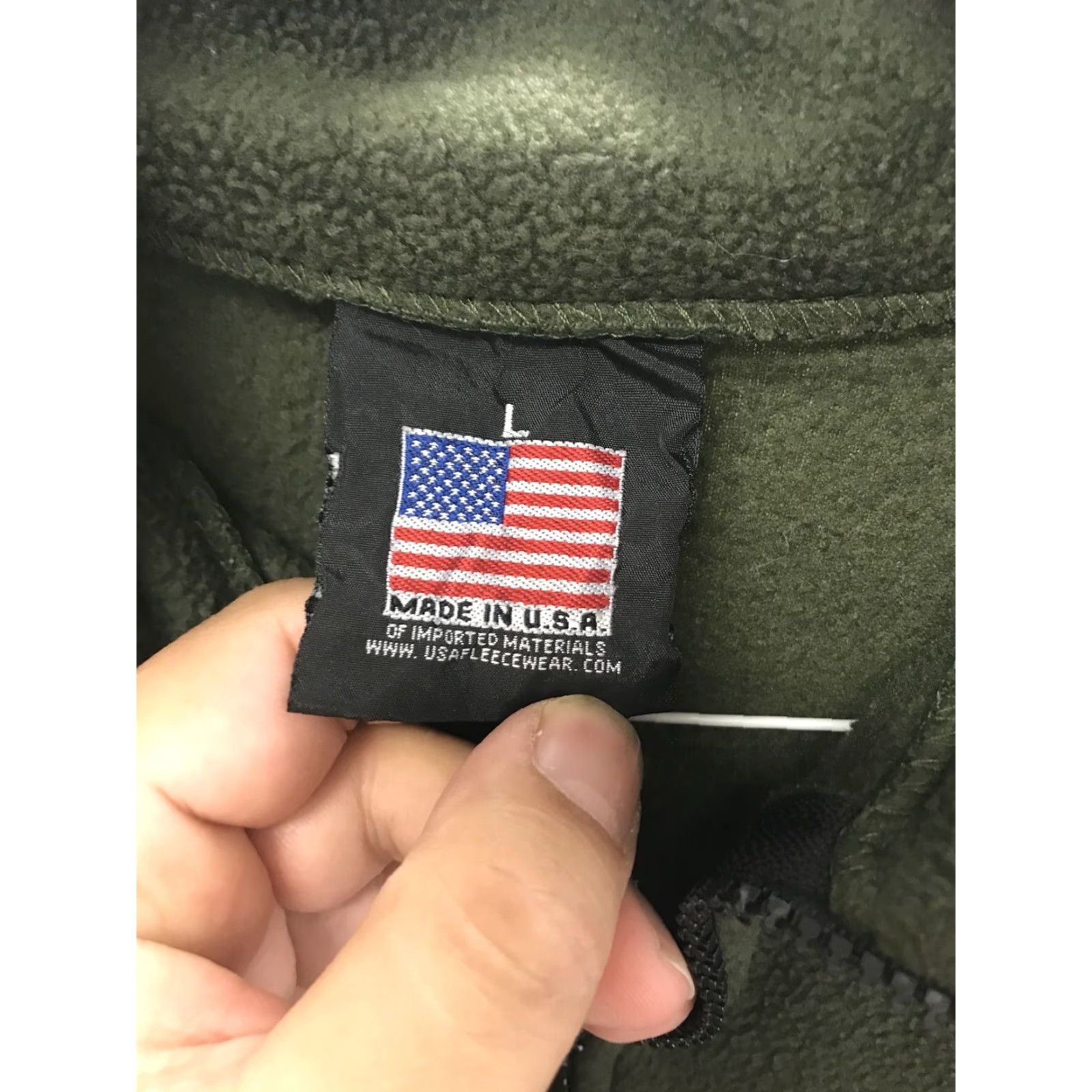CO VINTAGE USA Fleece Wear Monterey Full Zip Fleece Jacket Mens Large Green Embroidered USA Pattern Midwest? (wait) Size US L / EU 52-54 / 3 - 4 Thumbnail
