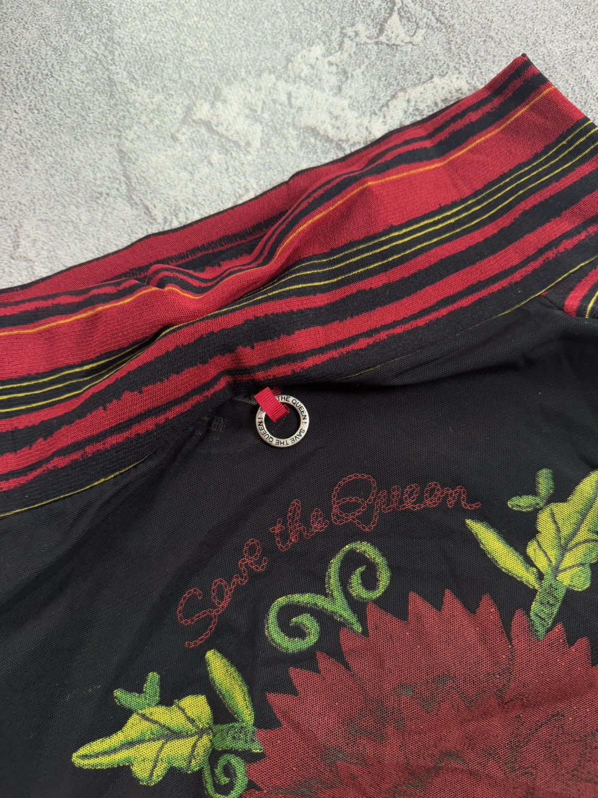 Jean Paul Gaultier NEW Save The Queen XS Maglia mesh blouse shirt top big logo Size XS / US 0-2 / IT 36-38 - 17 Thumbnail