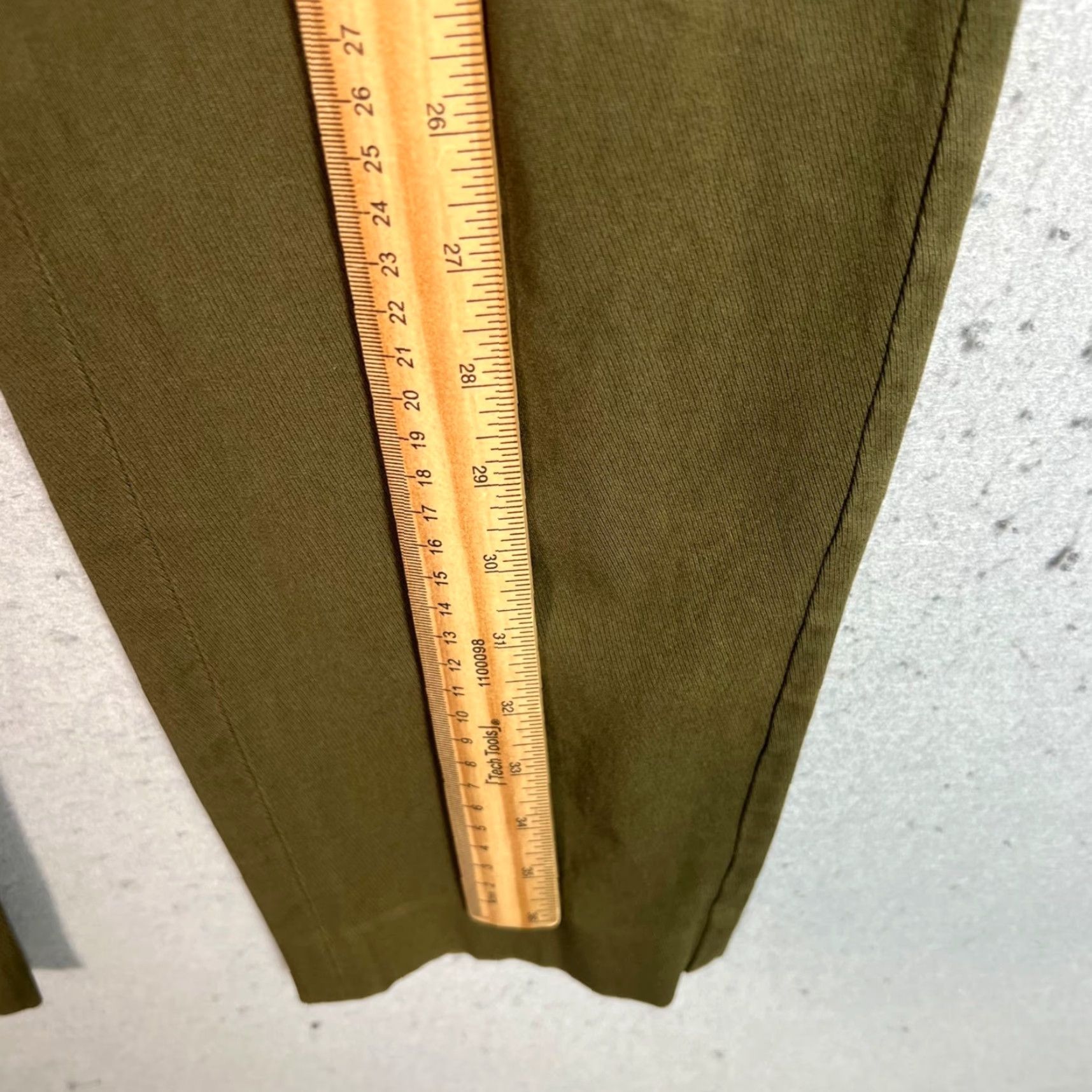 Theory VINTAGE Theory Women's Slim Fit Chino Pants Size 10 Green Cotton Blend Casual Summer Size 32" / US 10 / IT 46 - 6 Thumbnail