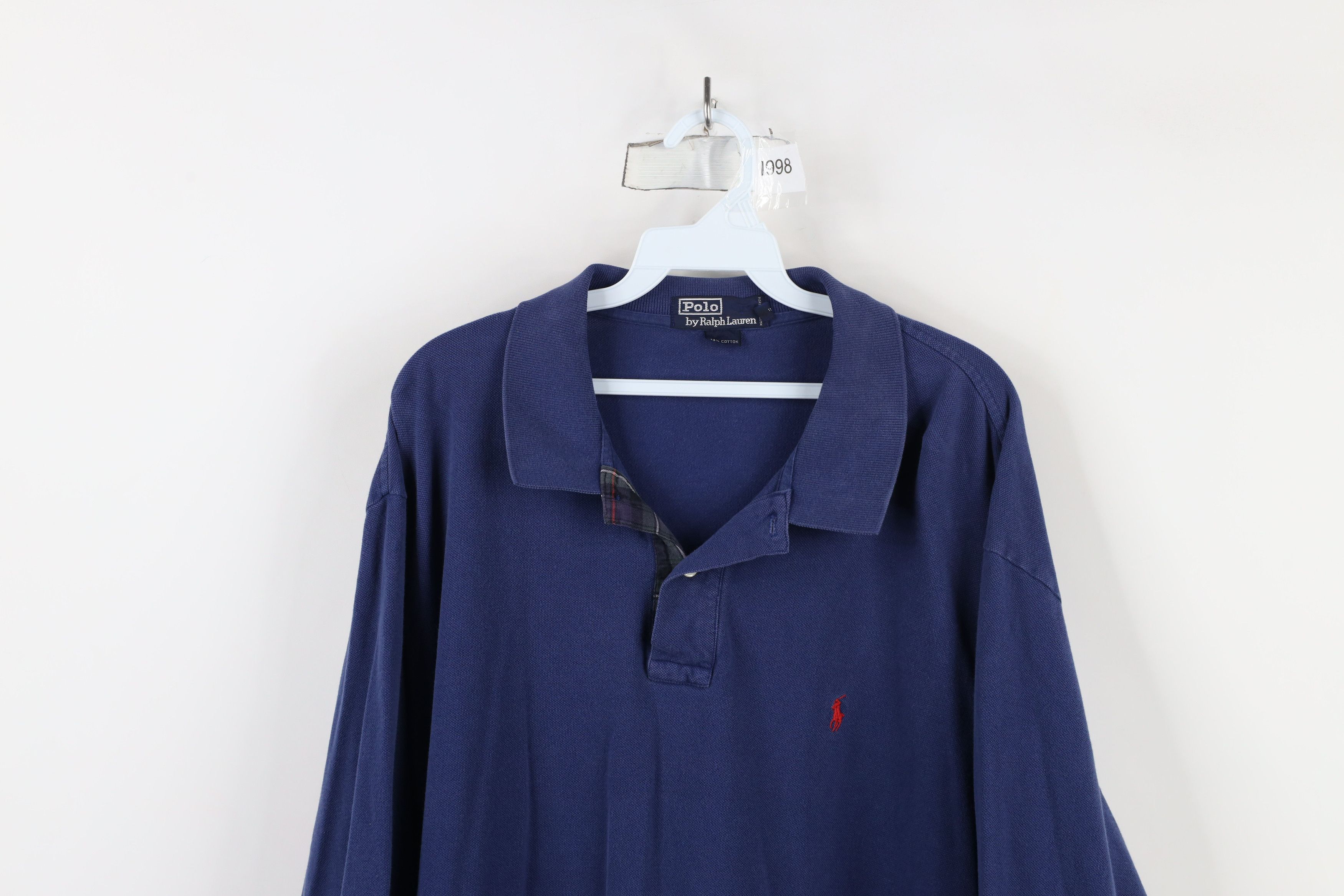 Ralph Lauren × Vintage Vintage 90s Ralph Lauren Cotton Knit Long Sleve Rugby Polo Size US XXL / EU 58 / 5 - 2 Thumbnail