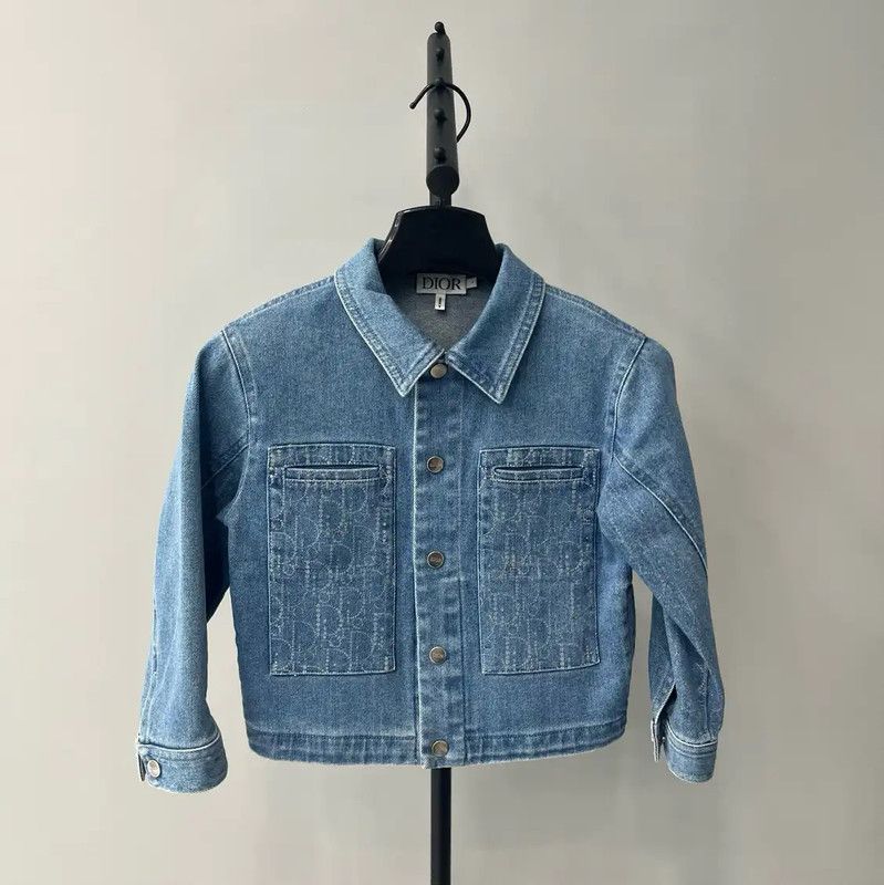 Dior Dior Blue Cotton Long Sleeve Jacket 0089 Size US XXS / EU 40 - 1 Thumbnail